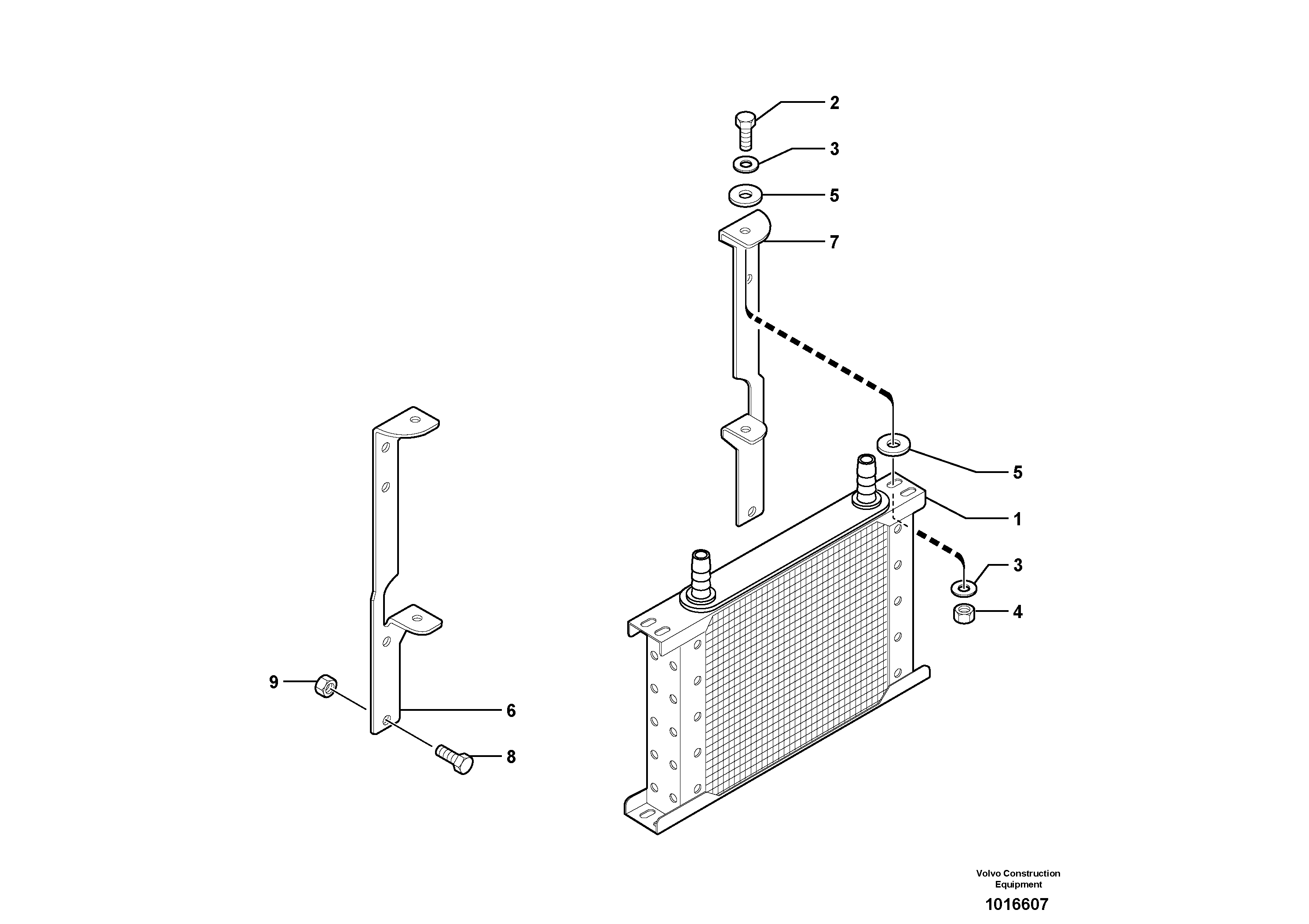 Cooling system: oil cooler — volvo parts diagram