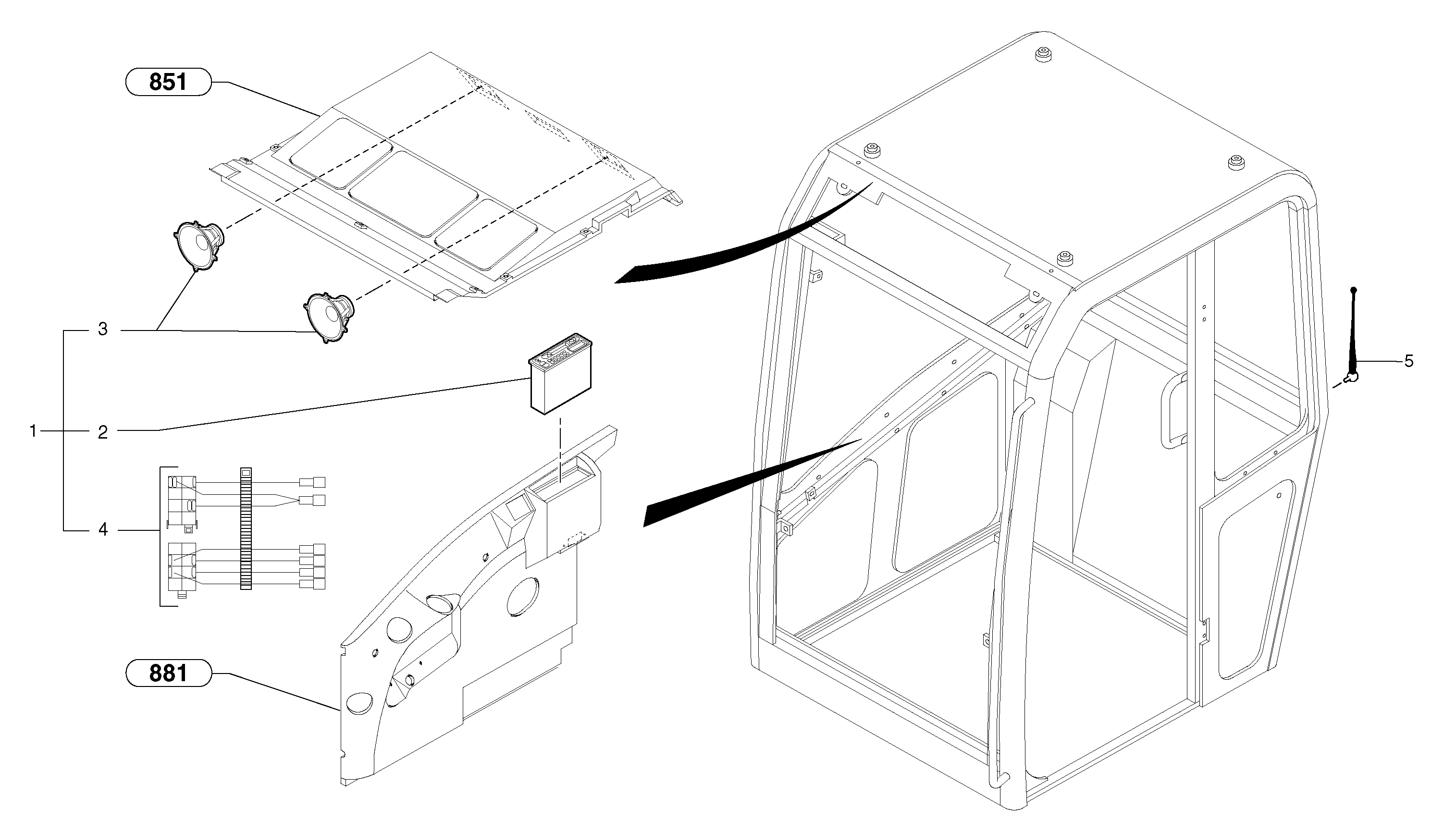 Radio kit — volvo parts diagram