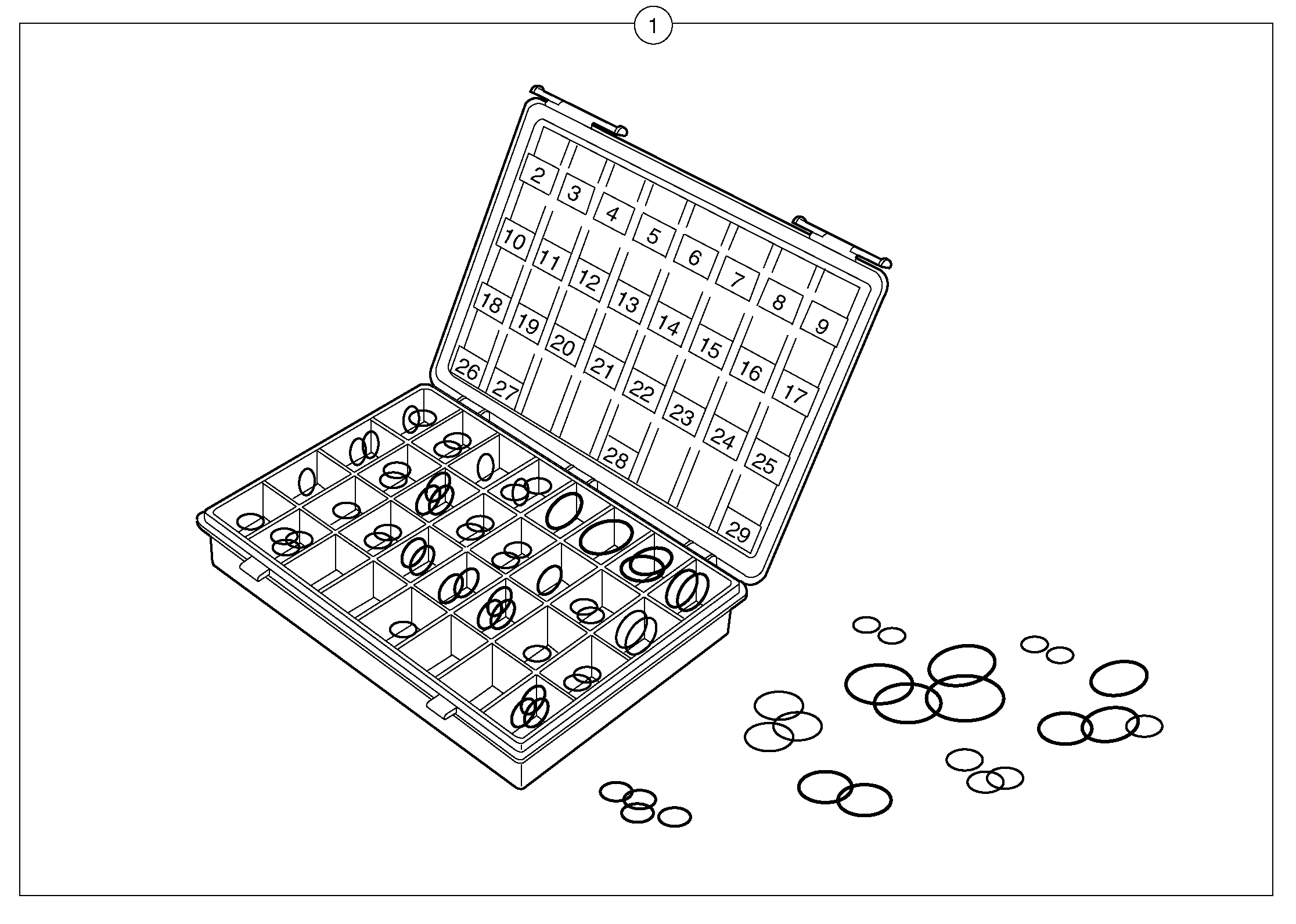 Seals suitcase for union , elbow , fitting ... — volvo parts diagram