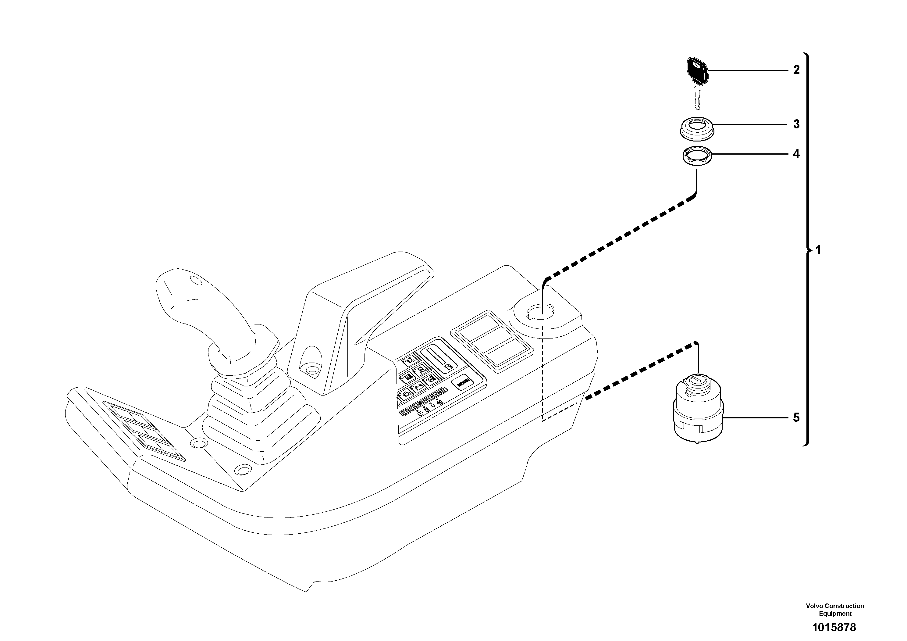 Starting and preheating switch — volvo parts diagram