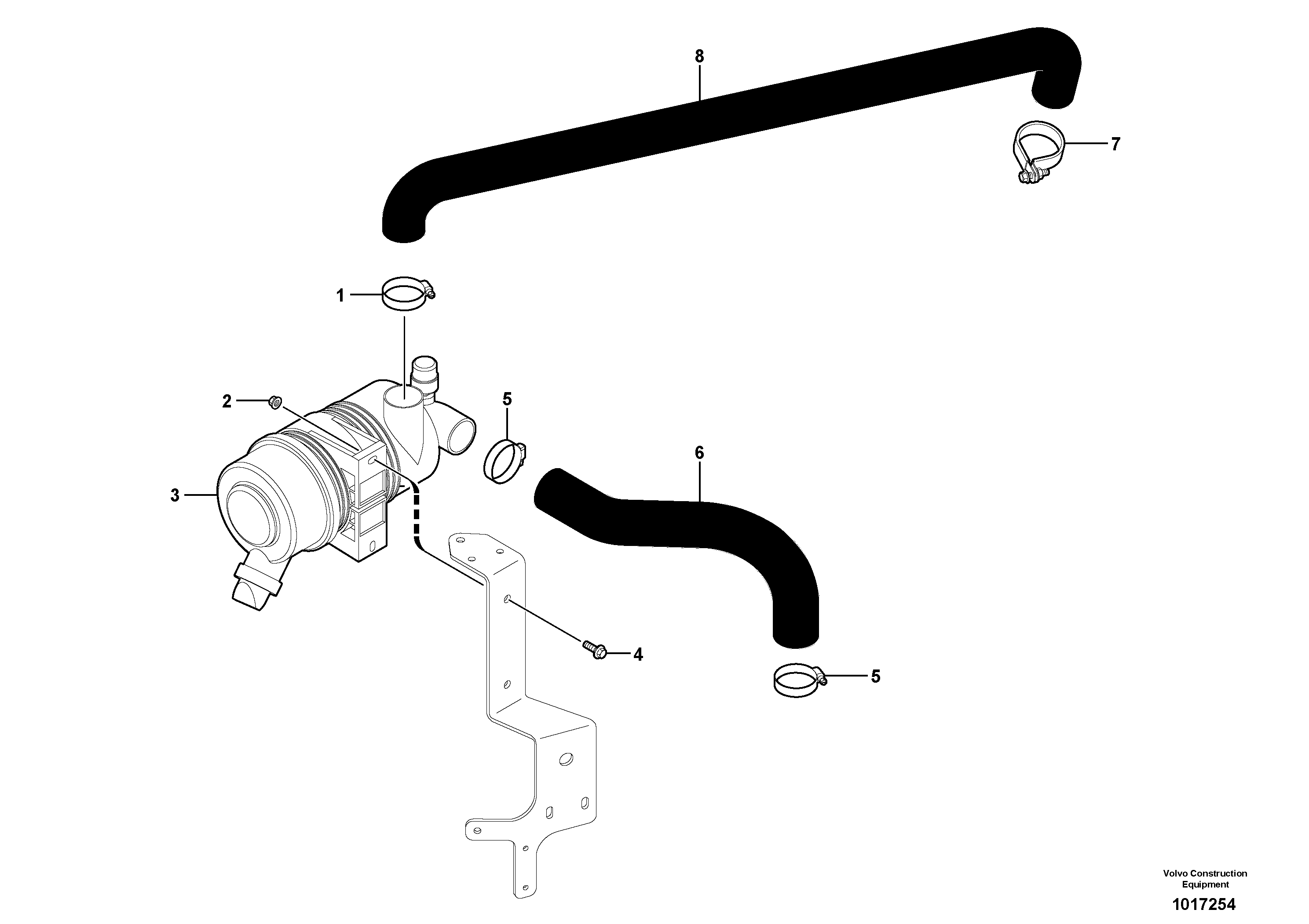 Intake / air filter — volvo parts diagram