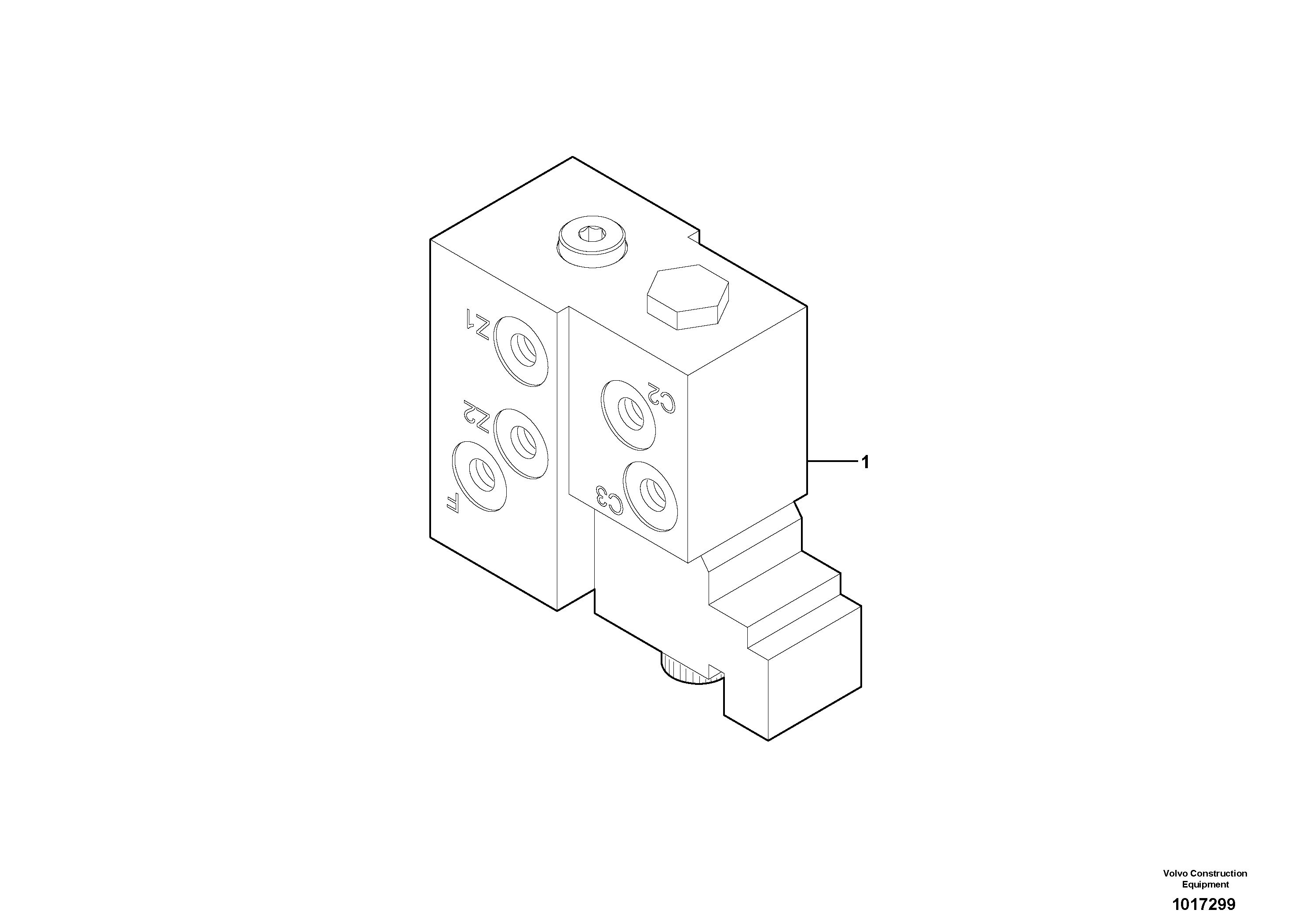 Slewing-offset selector switch — volvo parts diagram
