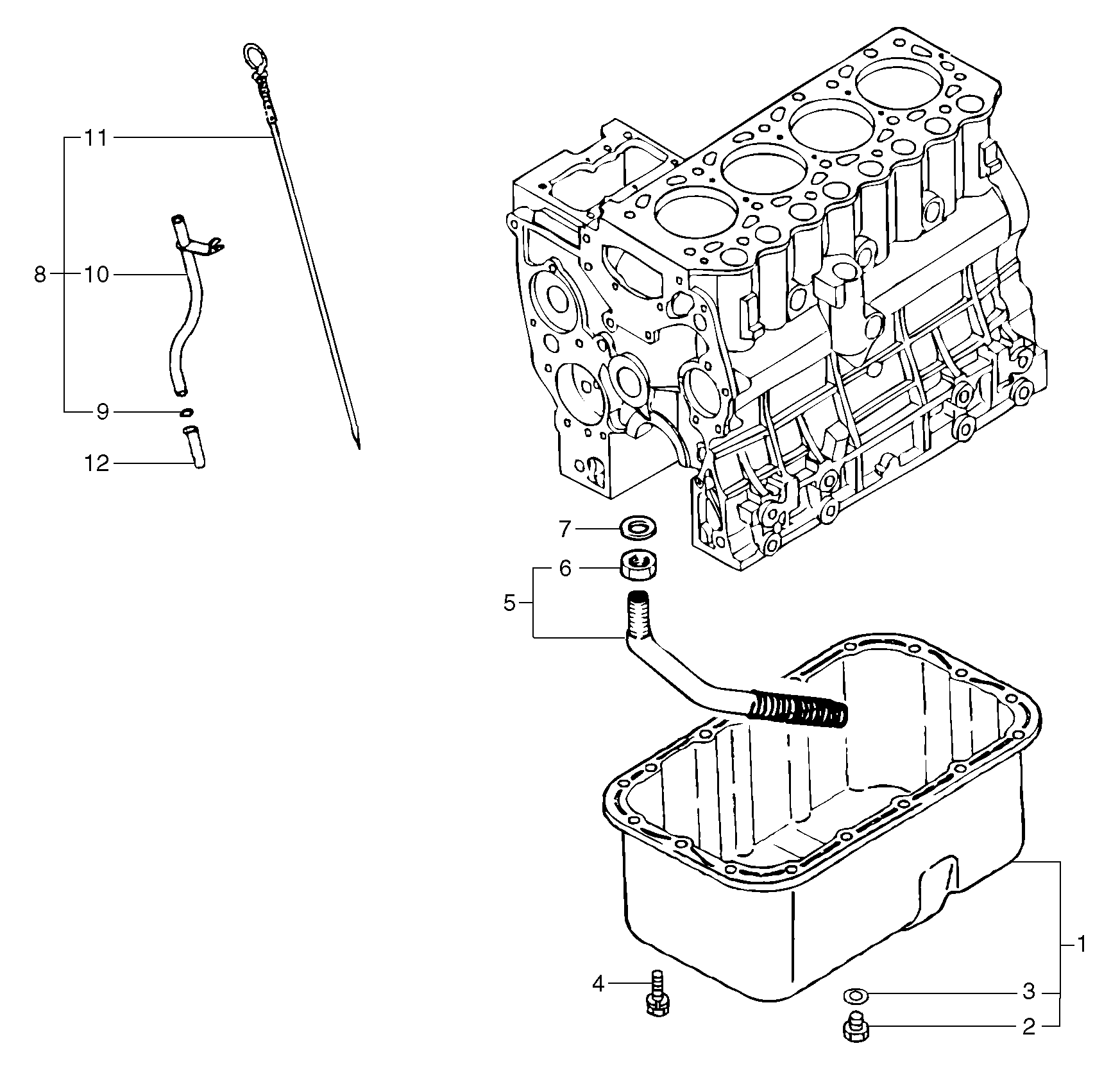Oil sump — volvo parts diagram