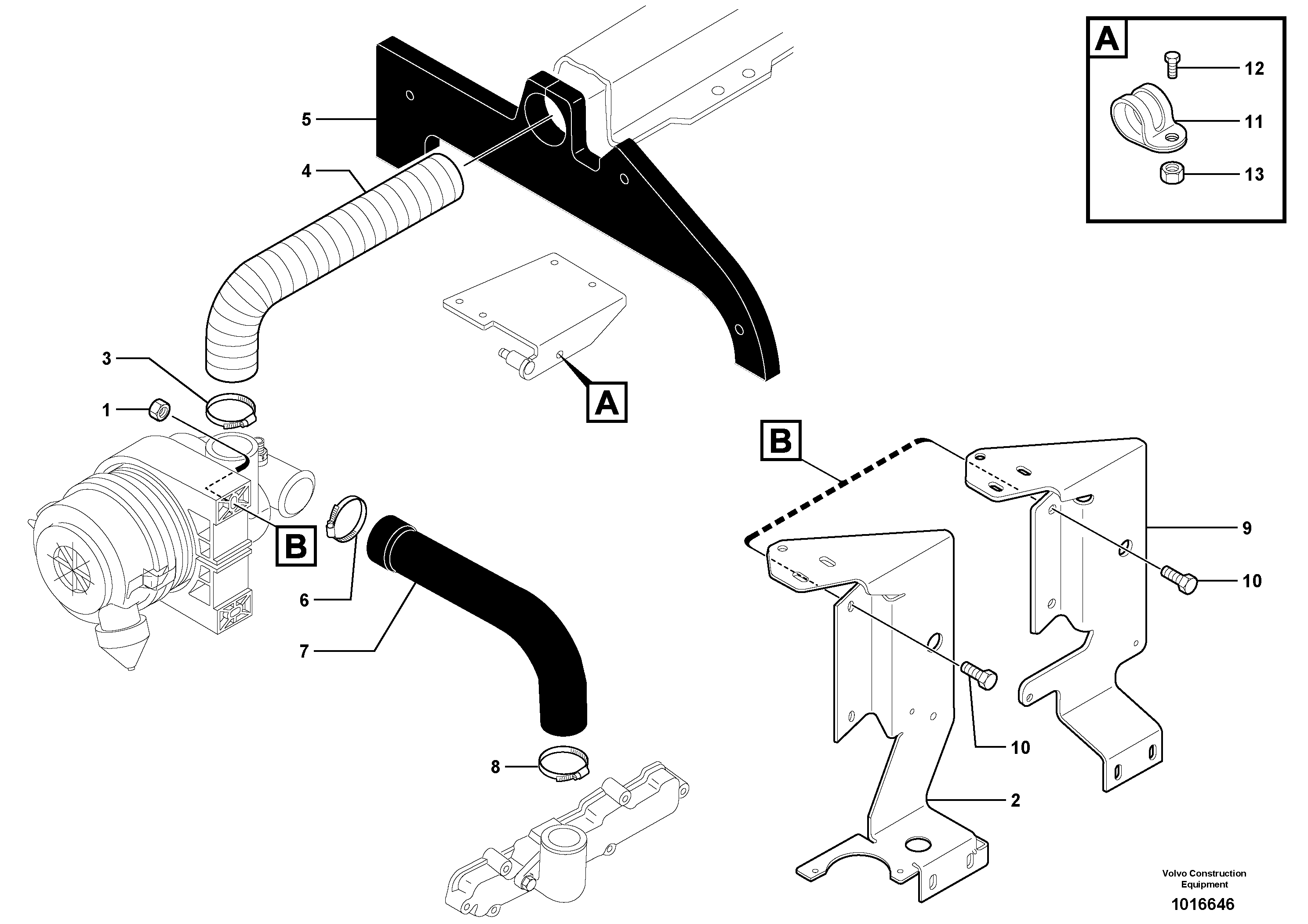 Intake / air filter — volvo parts diagram