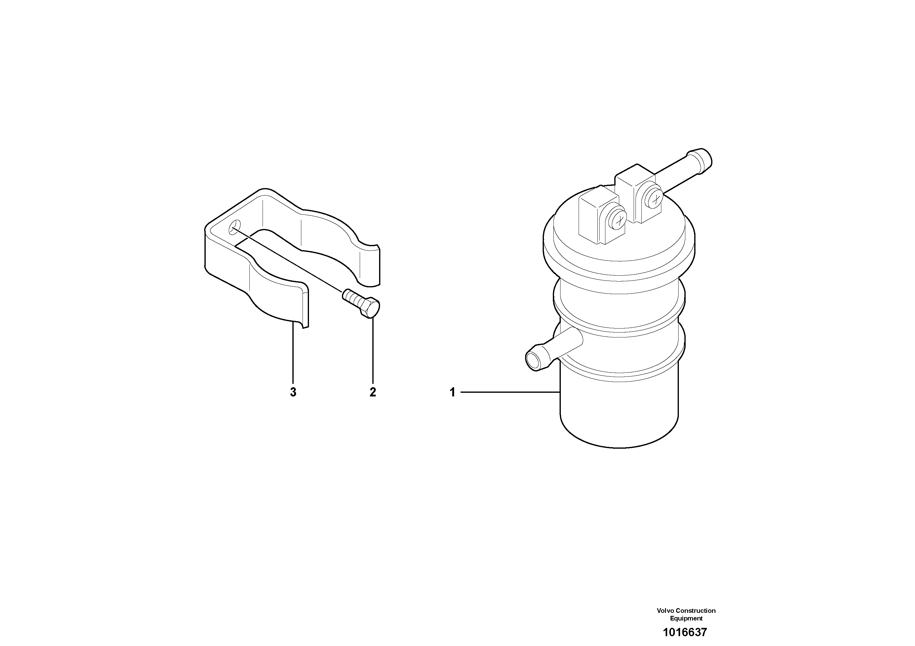 Fuel filter — volvo parts diagram