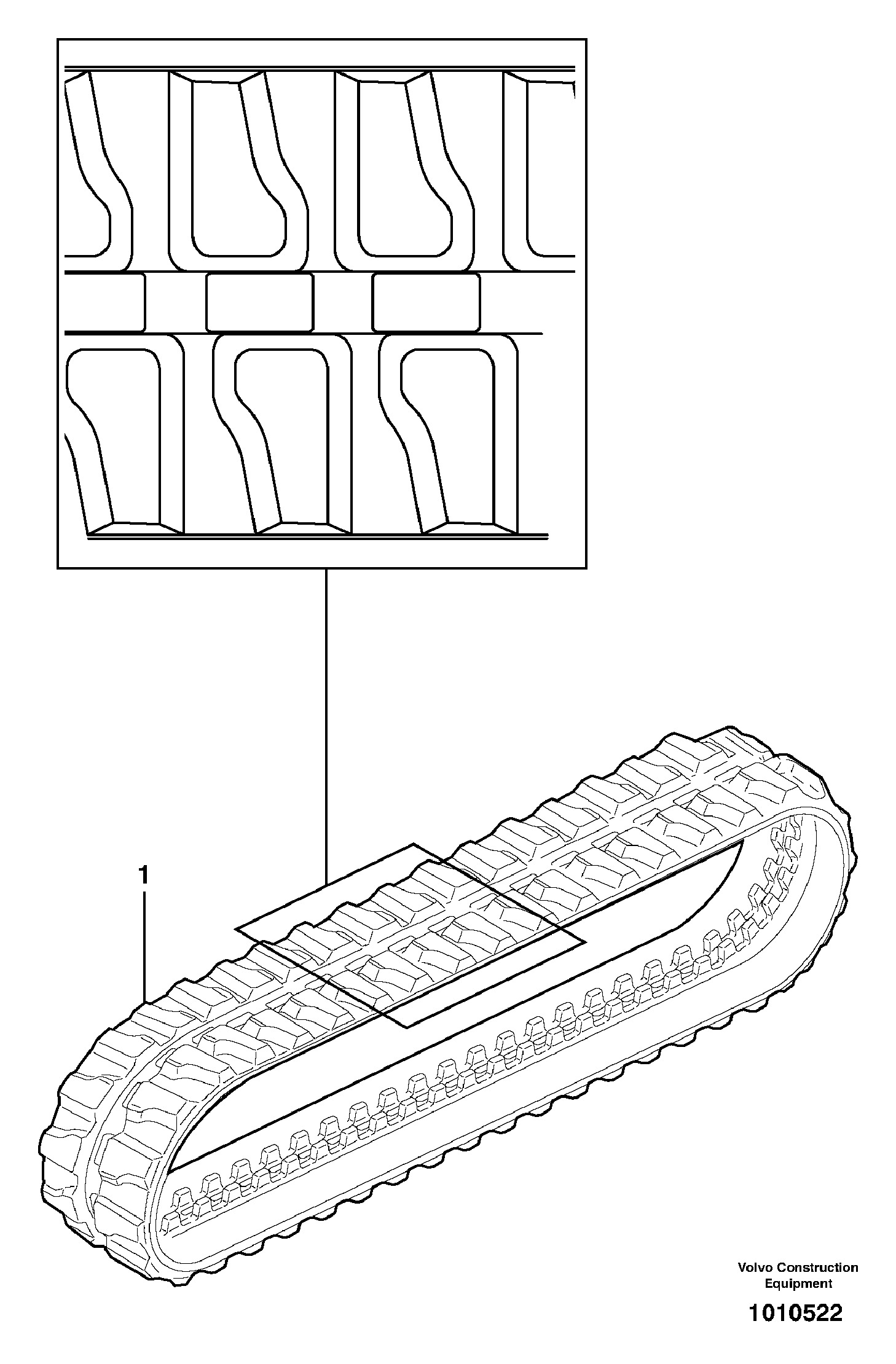 Rubber tracks — volvo parts diagram