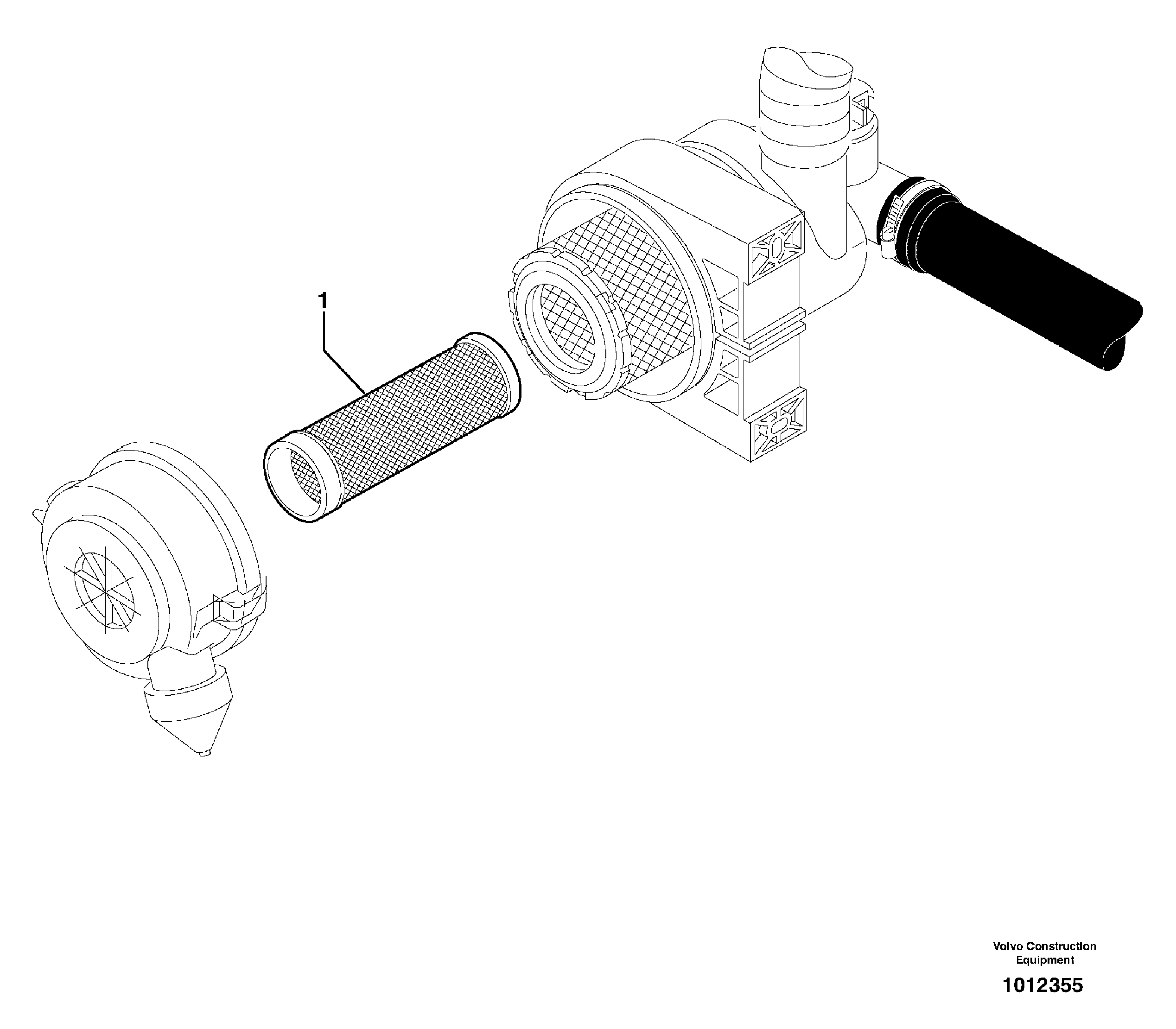 Pre-cleaner — volvo parts diagram