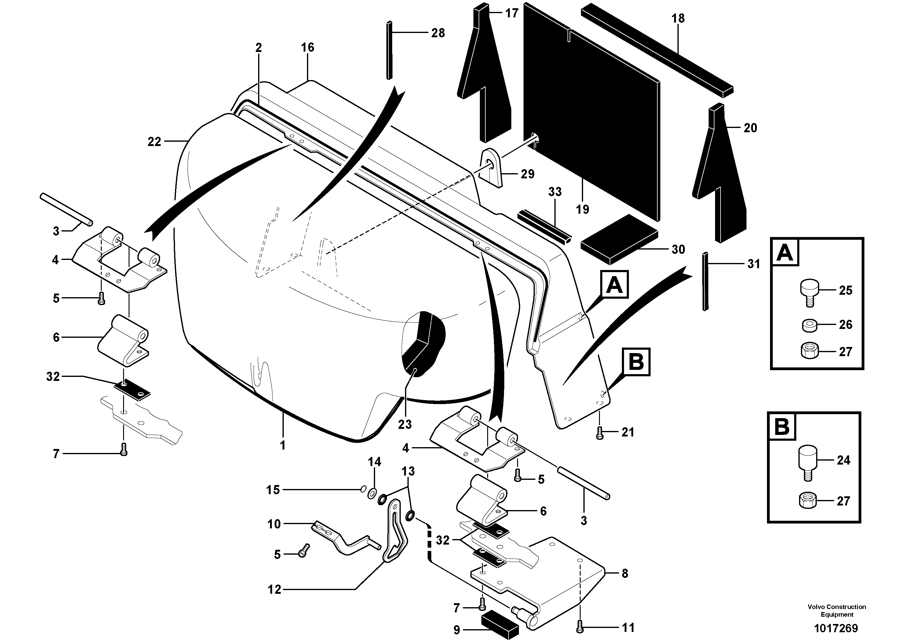 Engine coverage — volvo parts diagram