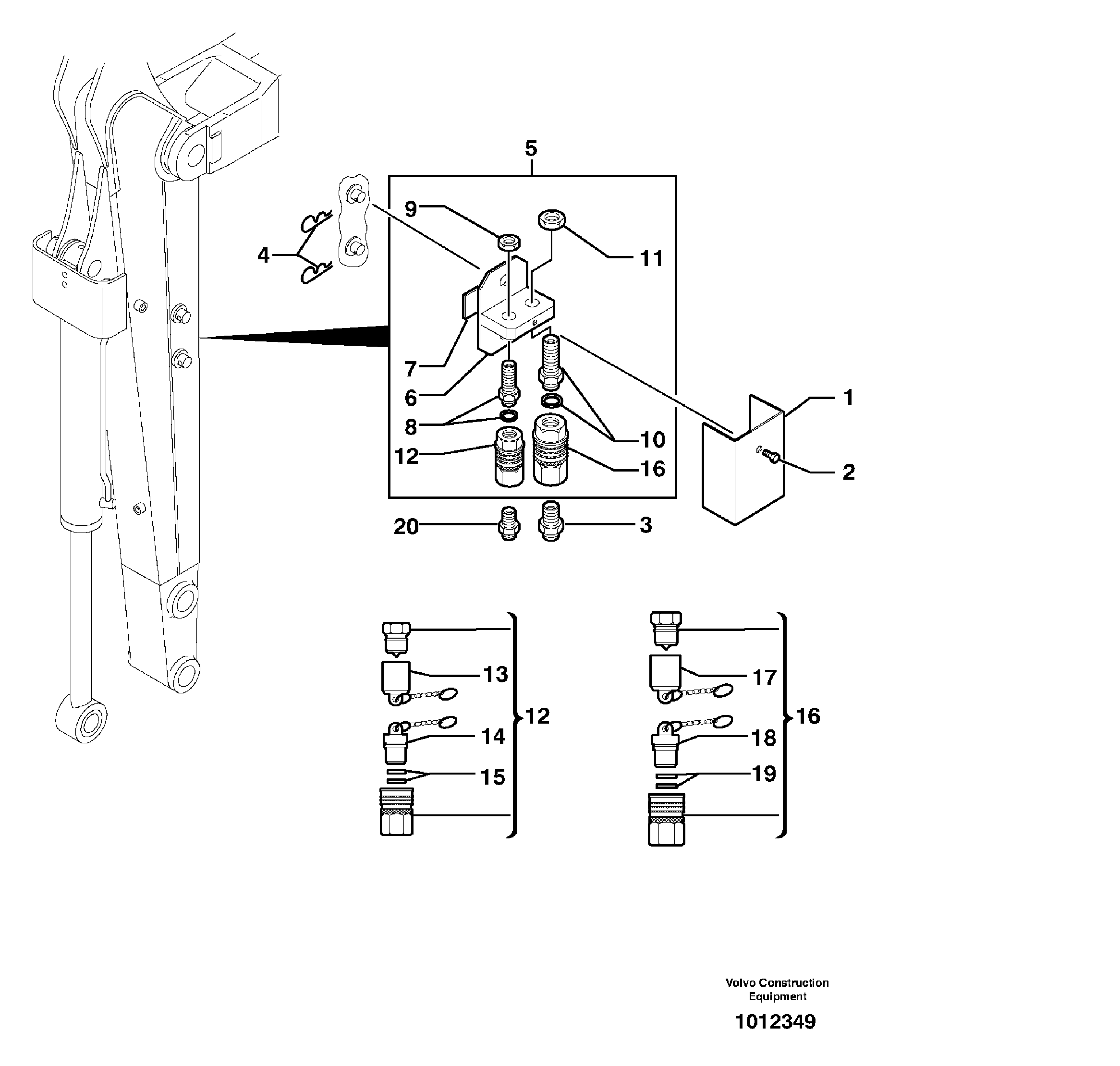 Kit coupler ( accessories ) — volvo parts diagram