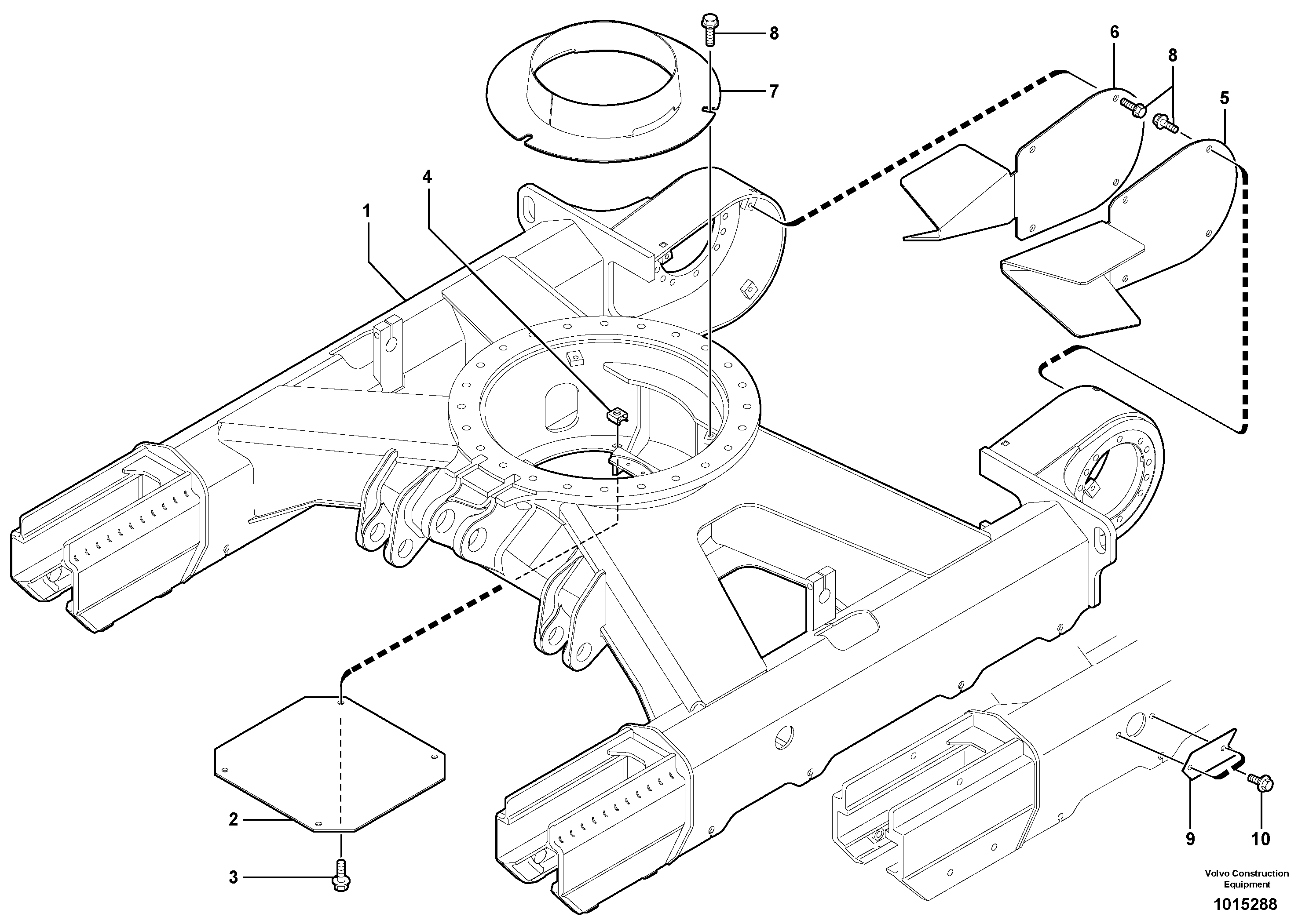 Lower frame — volvo parts diagram