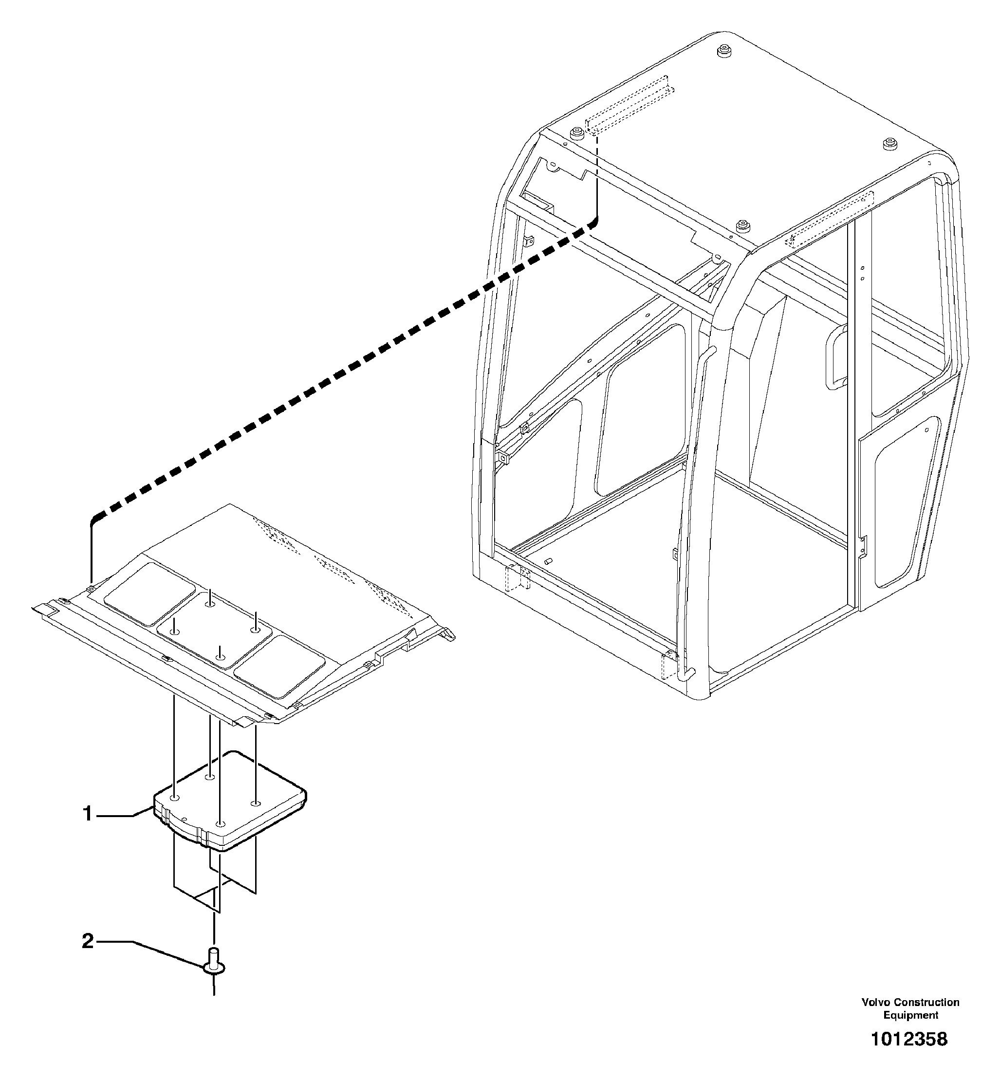Document compartment — volvo parts diagram