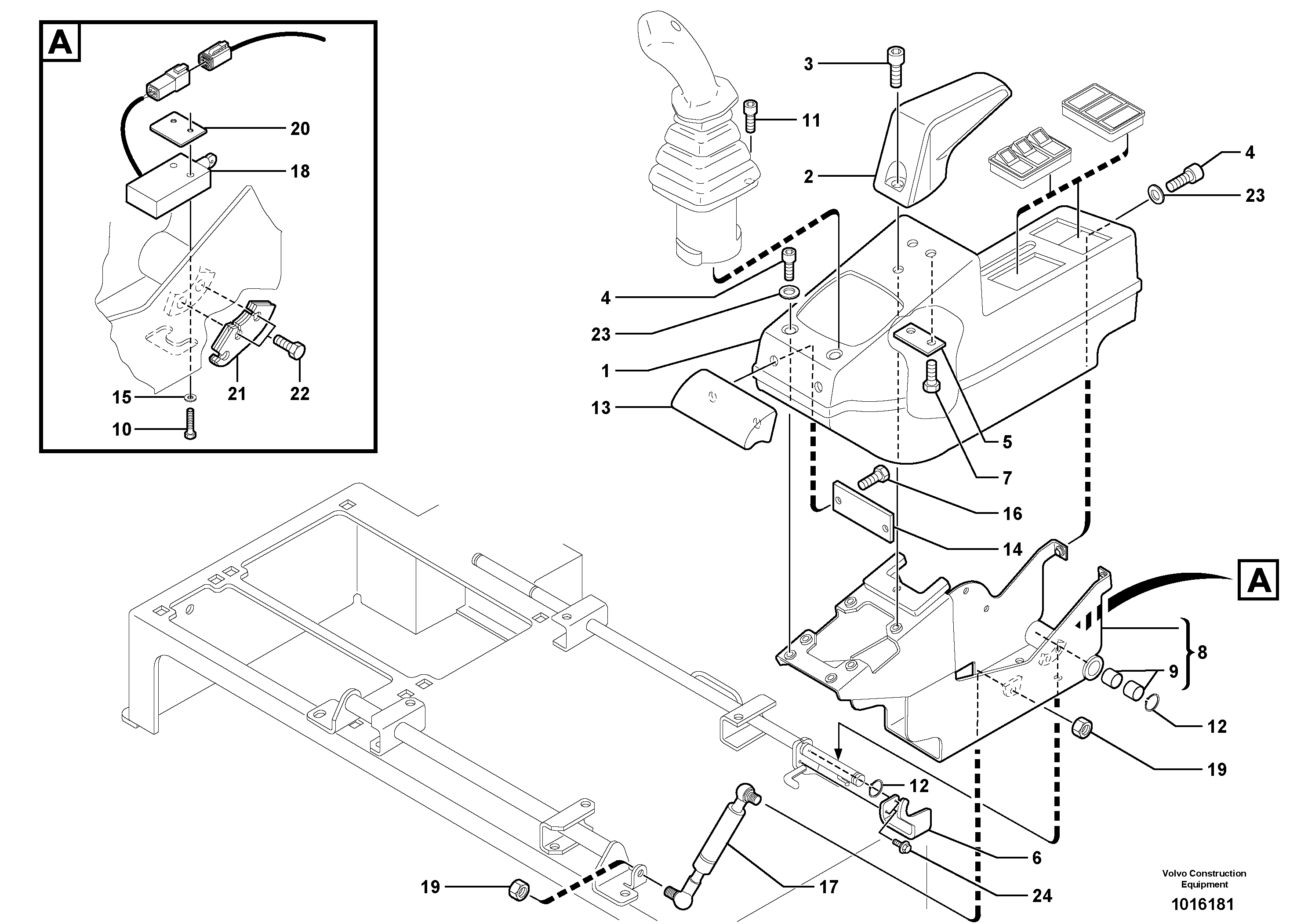 Operator's station : instrument panel ( left ) — volvo parts diagram