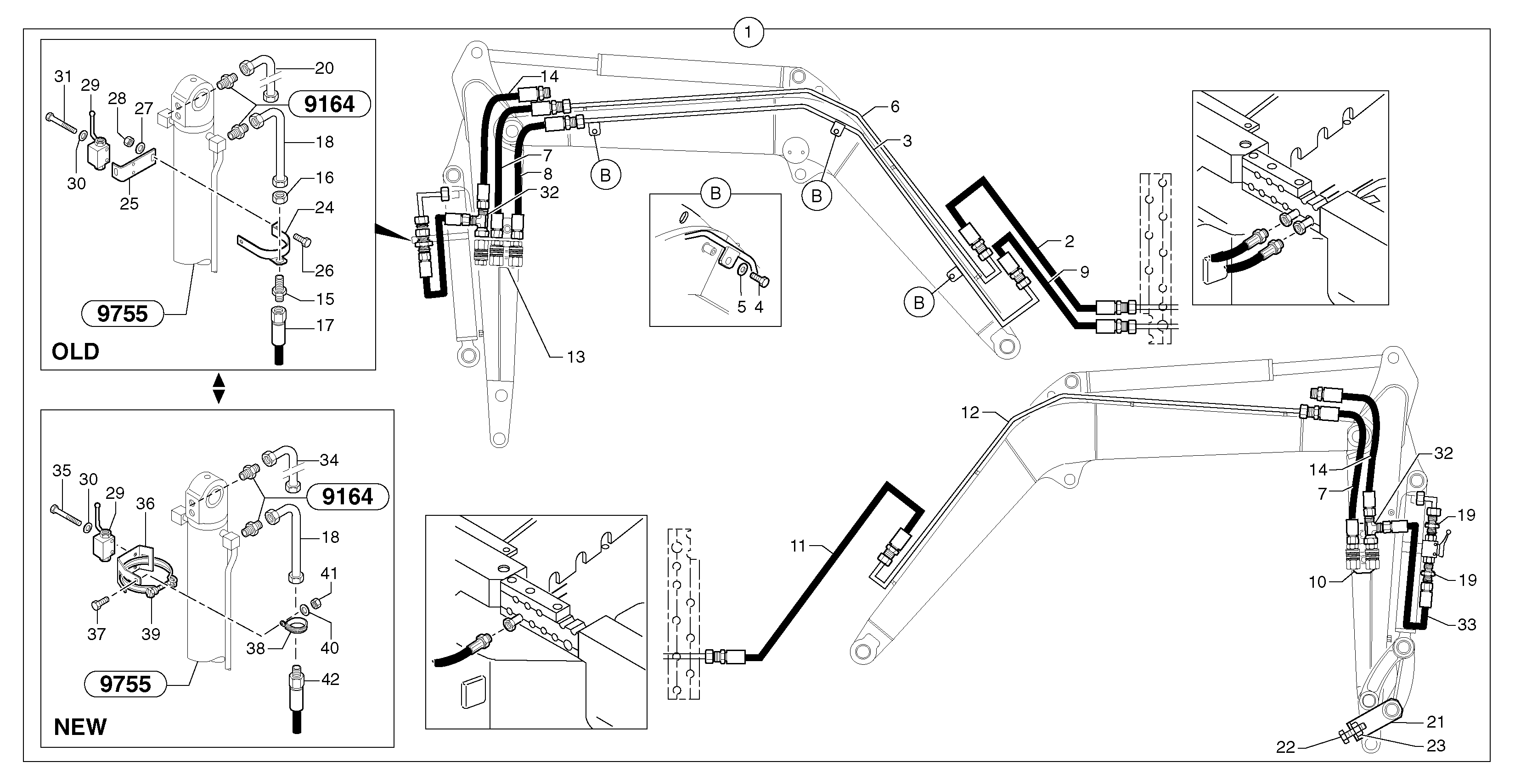 Hydr. circuit. ( attachment ) ( grab jaw ) — volvo parts diagram