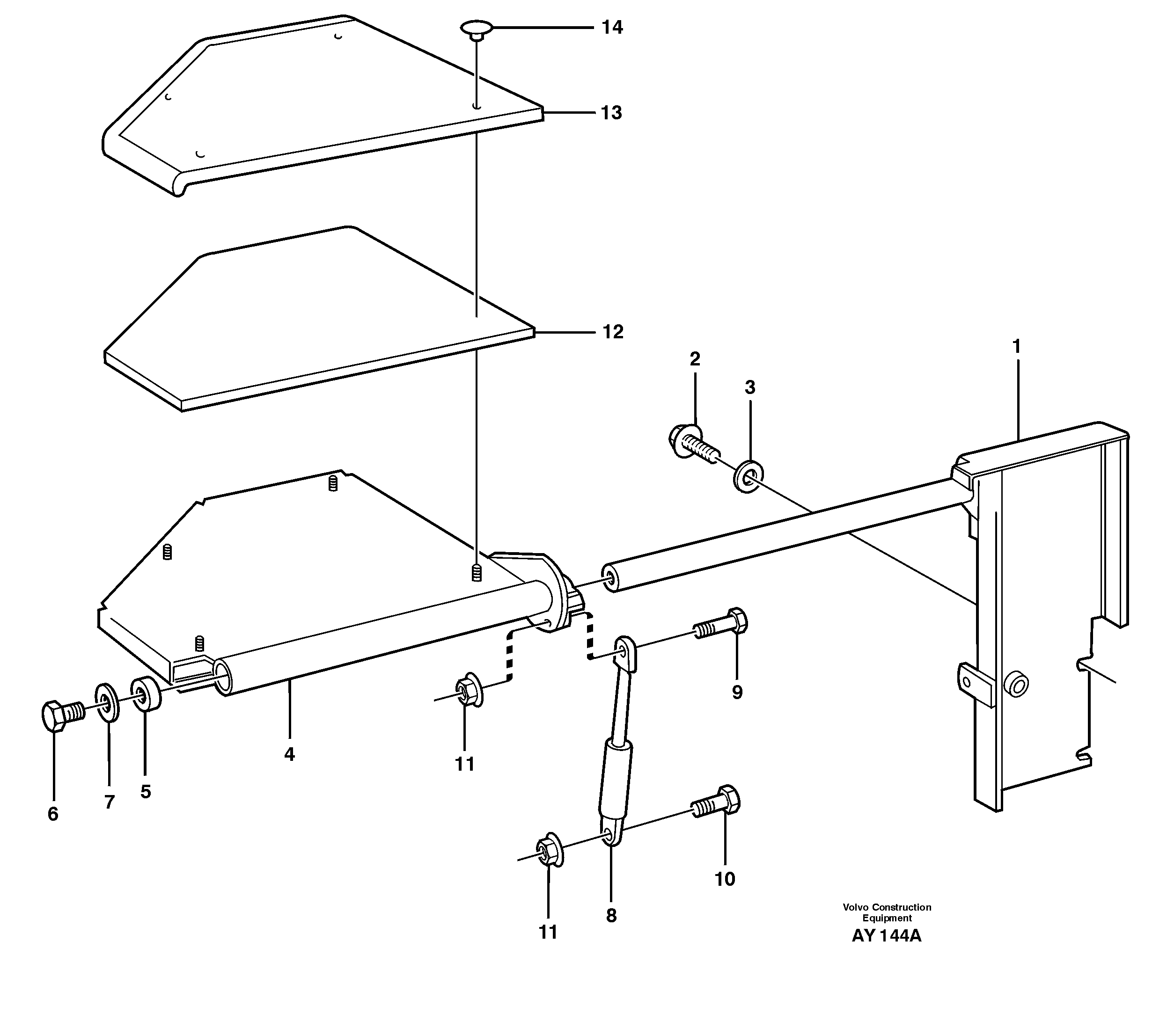 Instructor's seat  91988 — volvo parts diagram