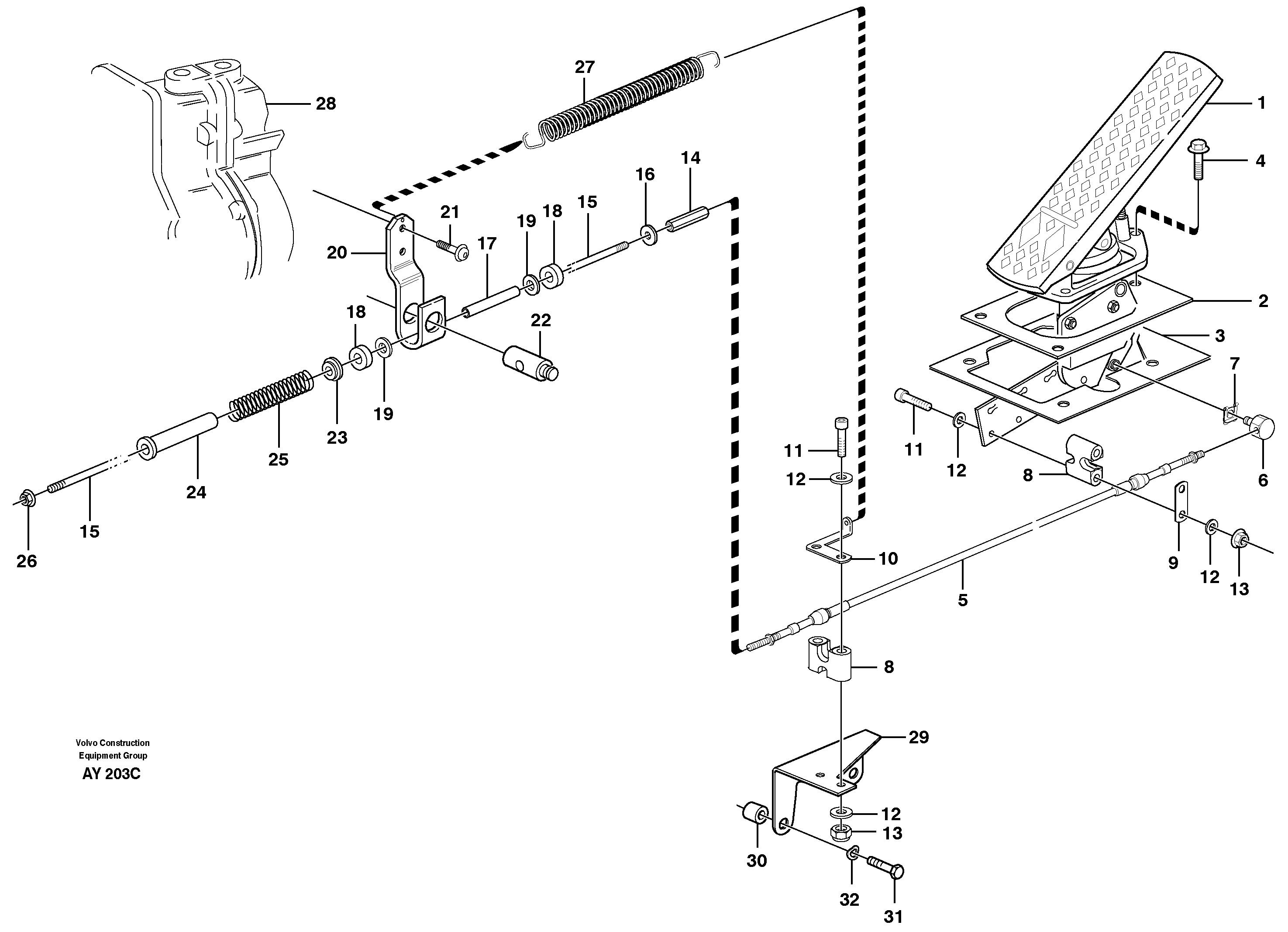 Regulator control — volvo parts diagram