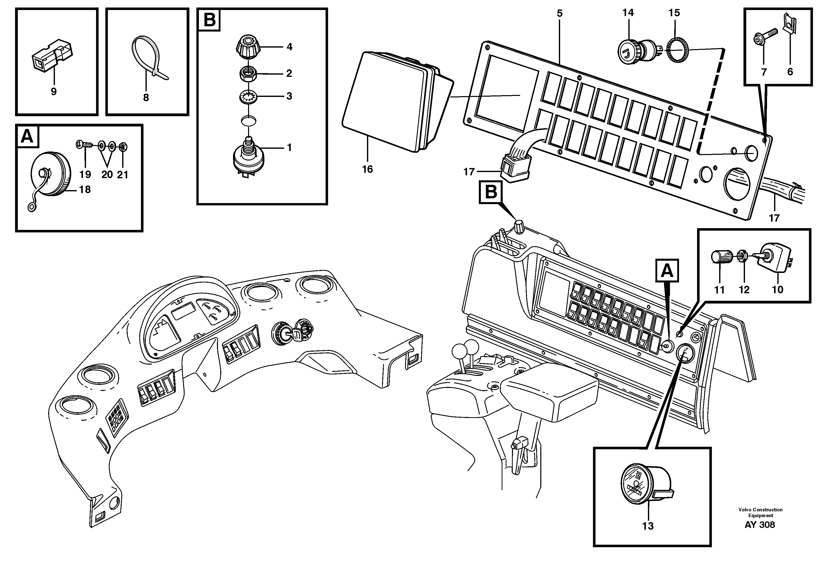 Side panel — volvo parts diagram