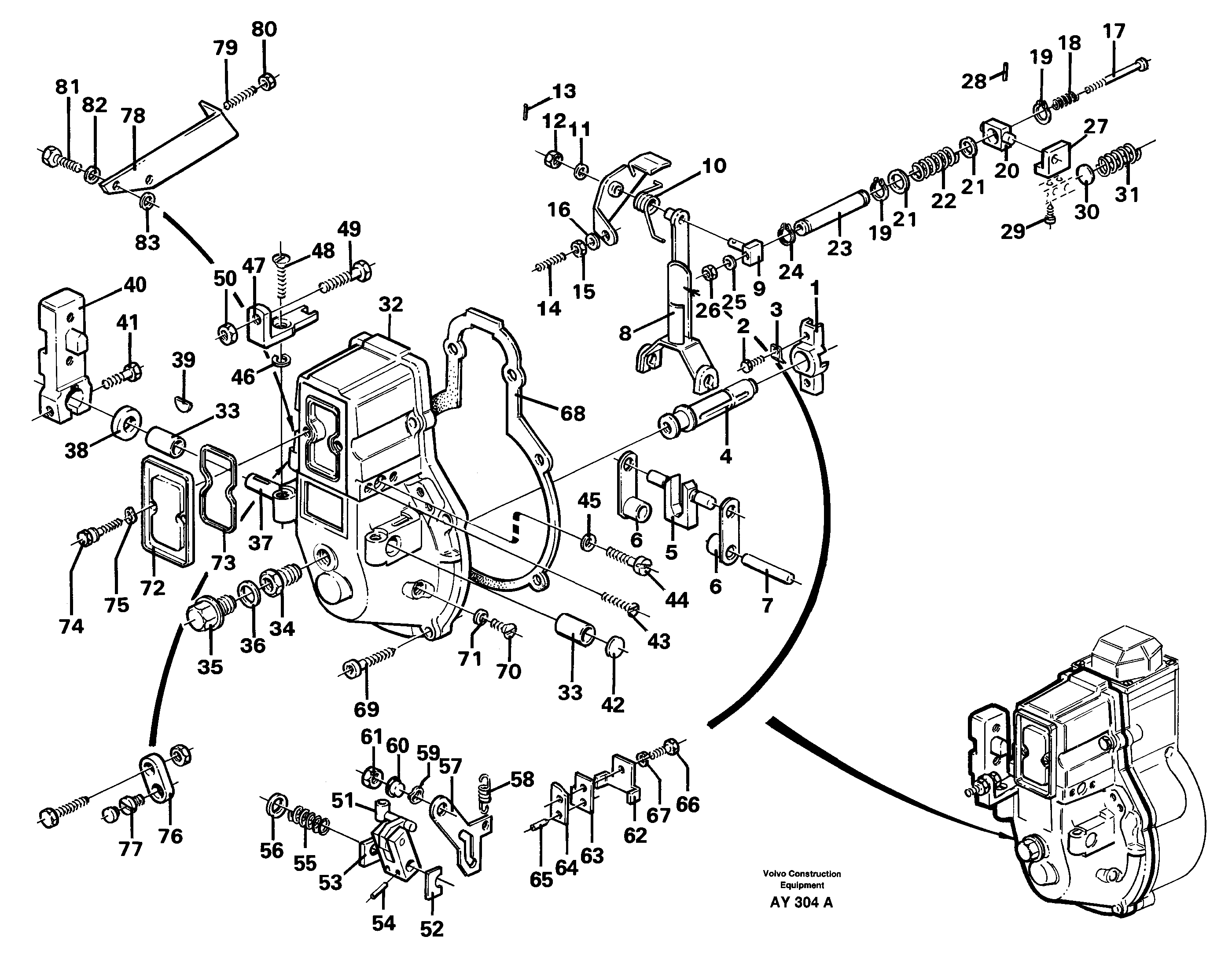 Centrifugal governor, continued — volvo parts diagram
