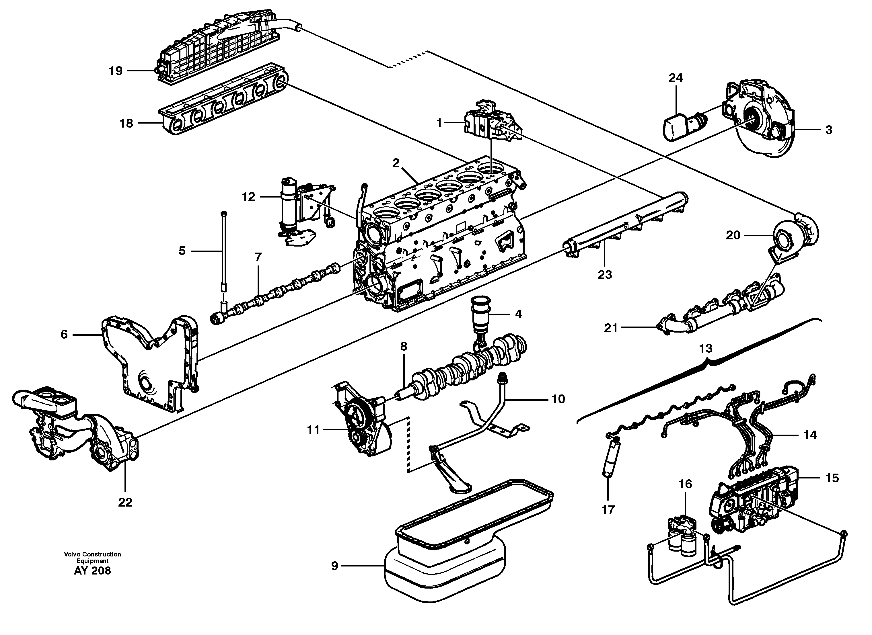 Engine — volvo parts diagram