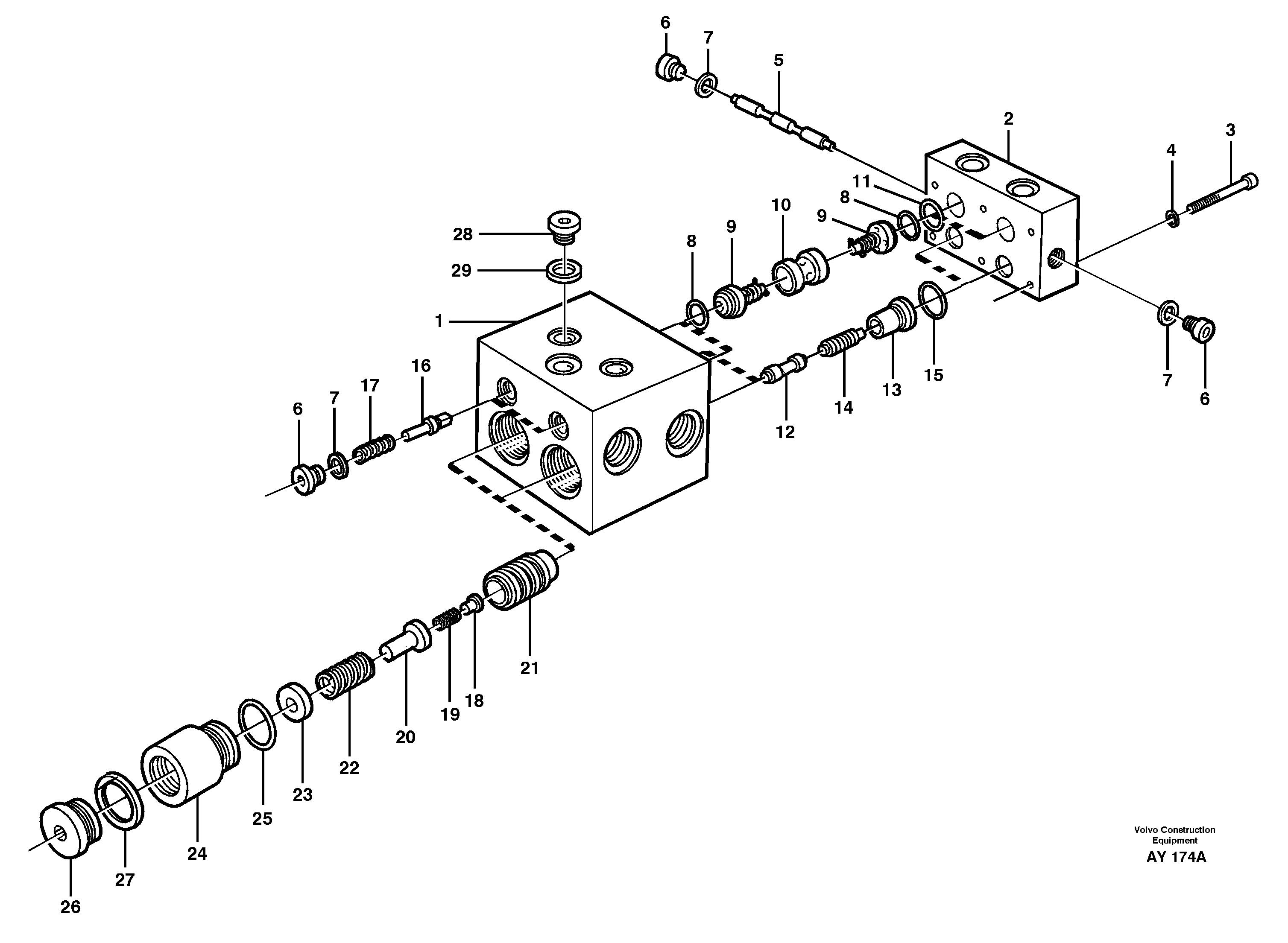 Shift valve — volvo parts diagram