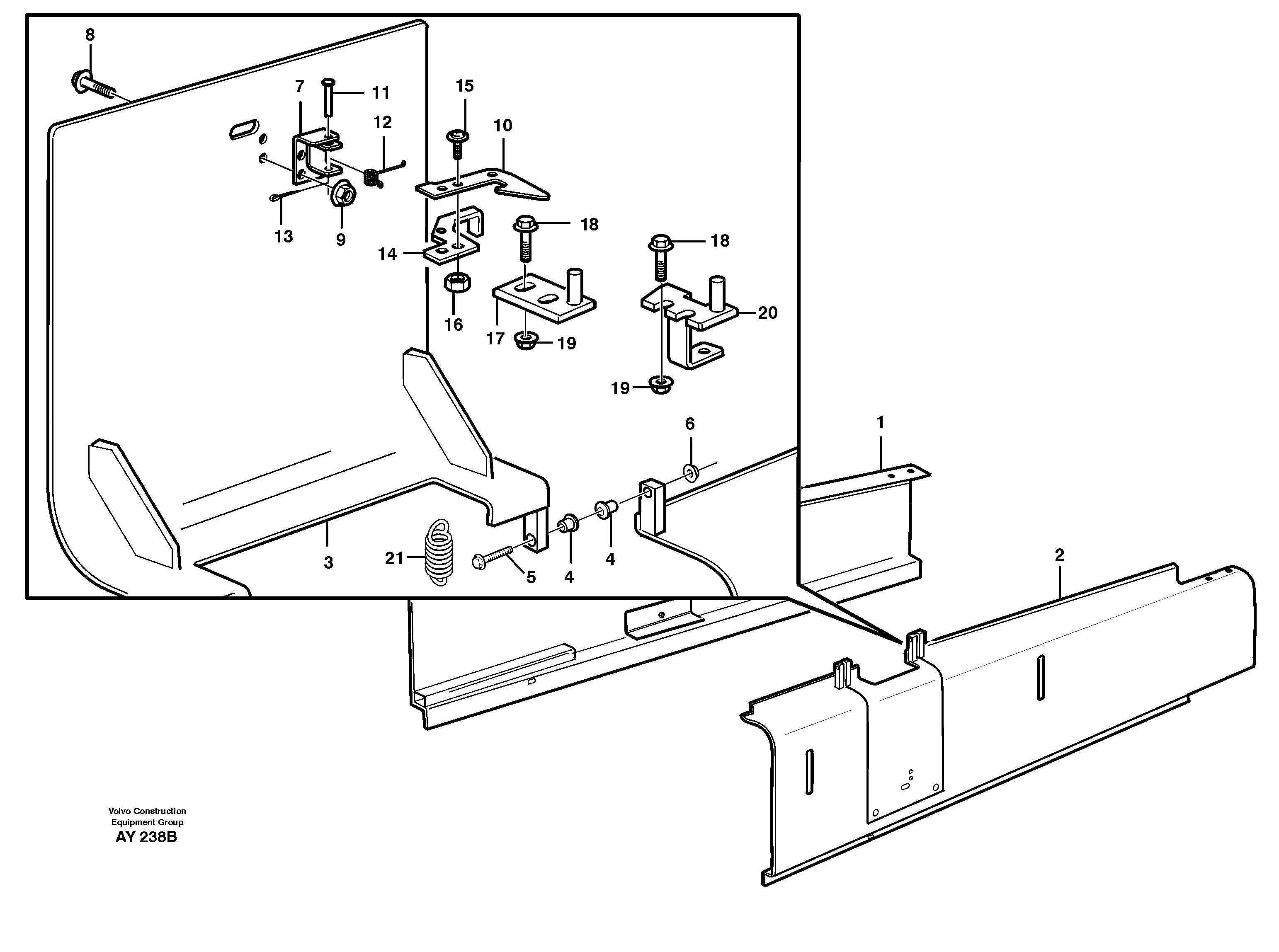 Side panel — volvo parts diagram