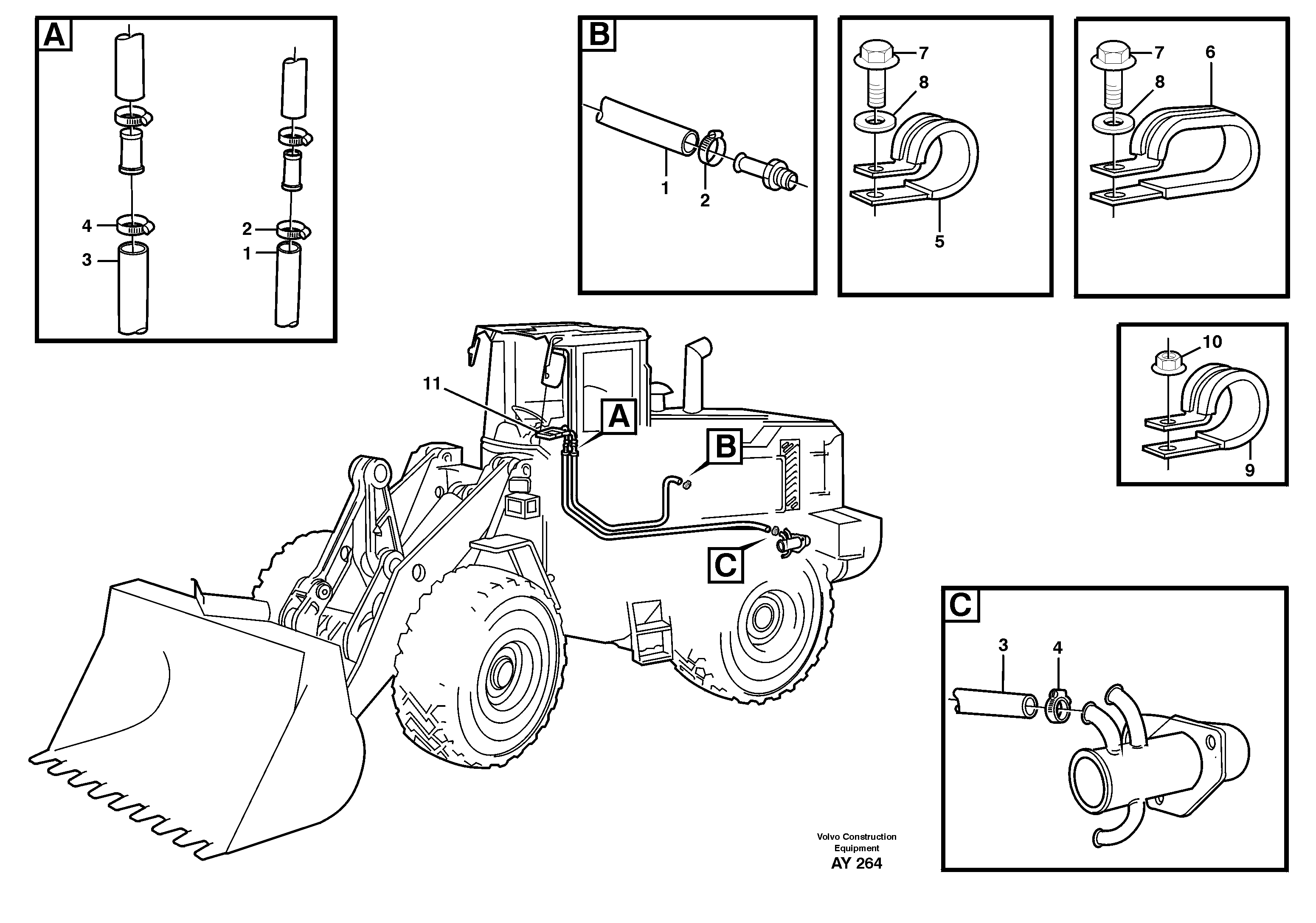Heating system — volvo parts diagram