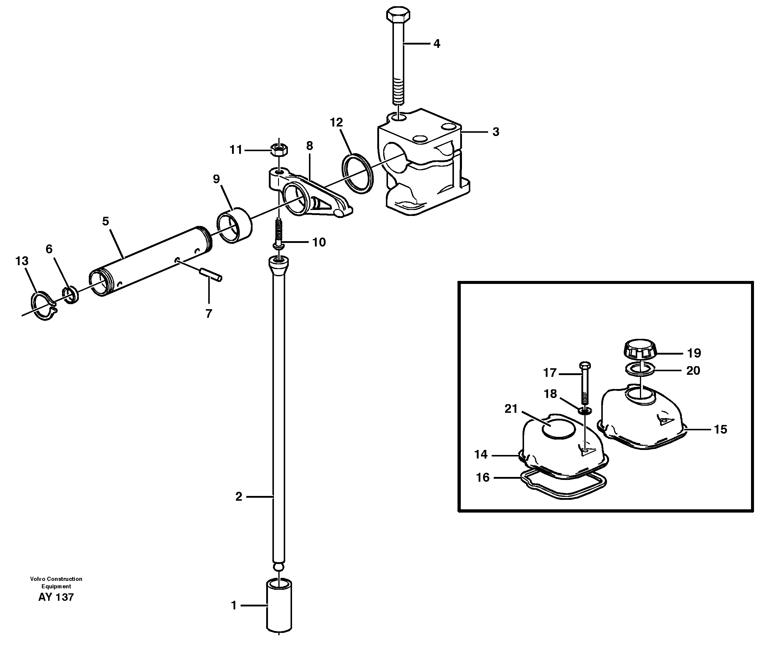 Valve mechanism — volvo parts diagram