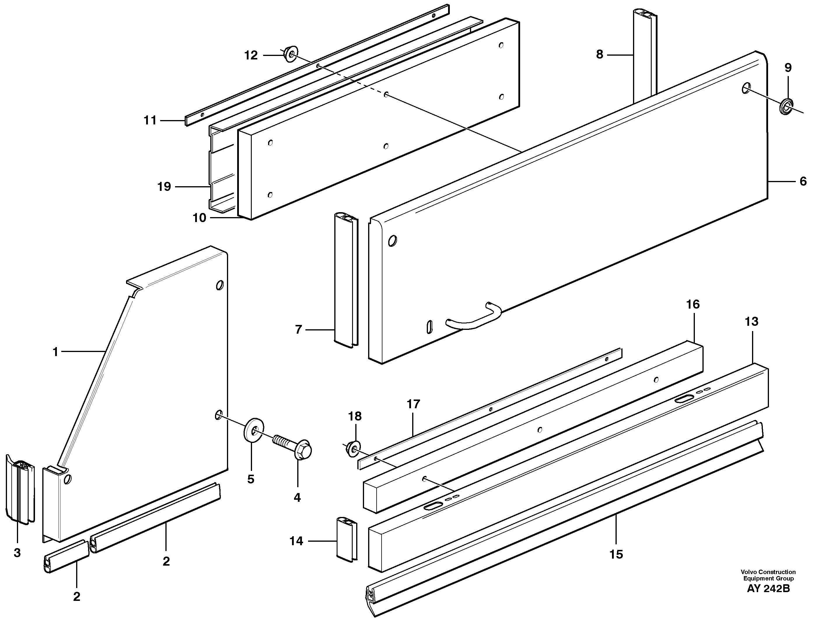 Side hatches — volvo parts diagram