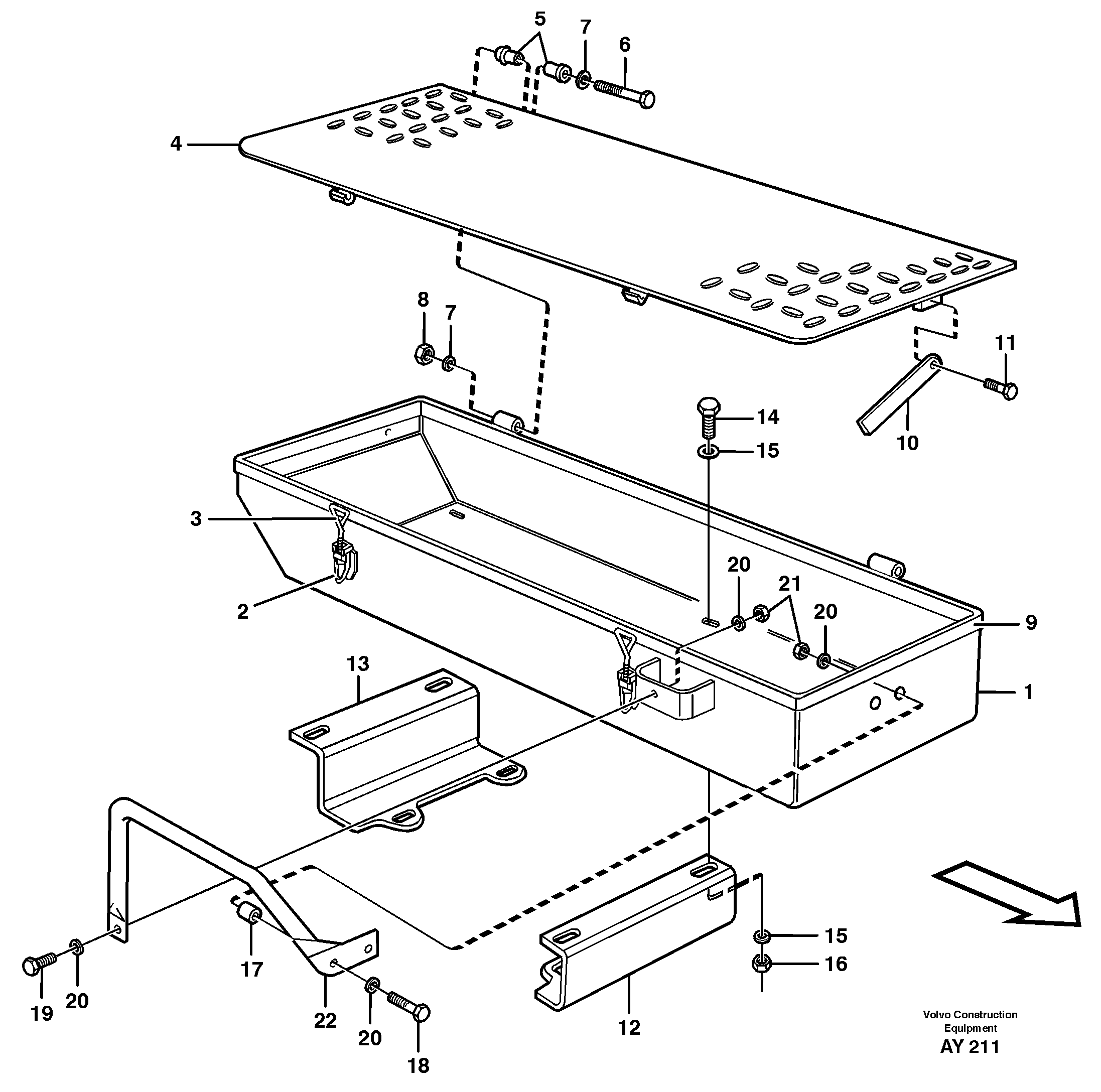 Tool box 93519 — volvo parts diagram