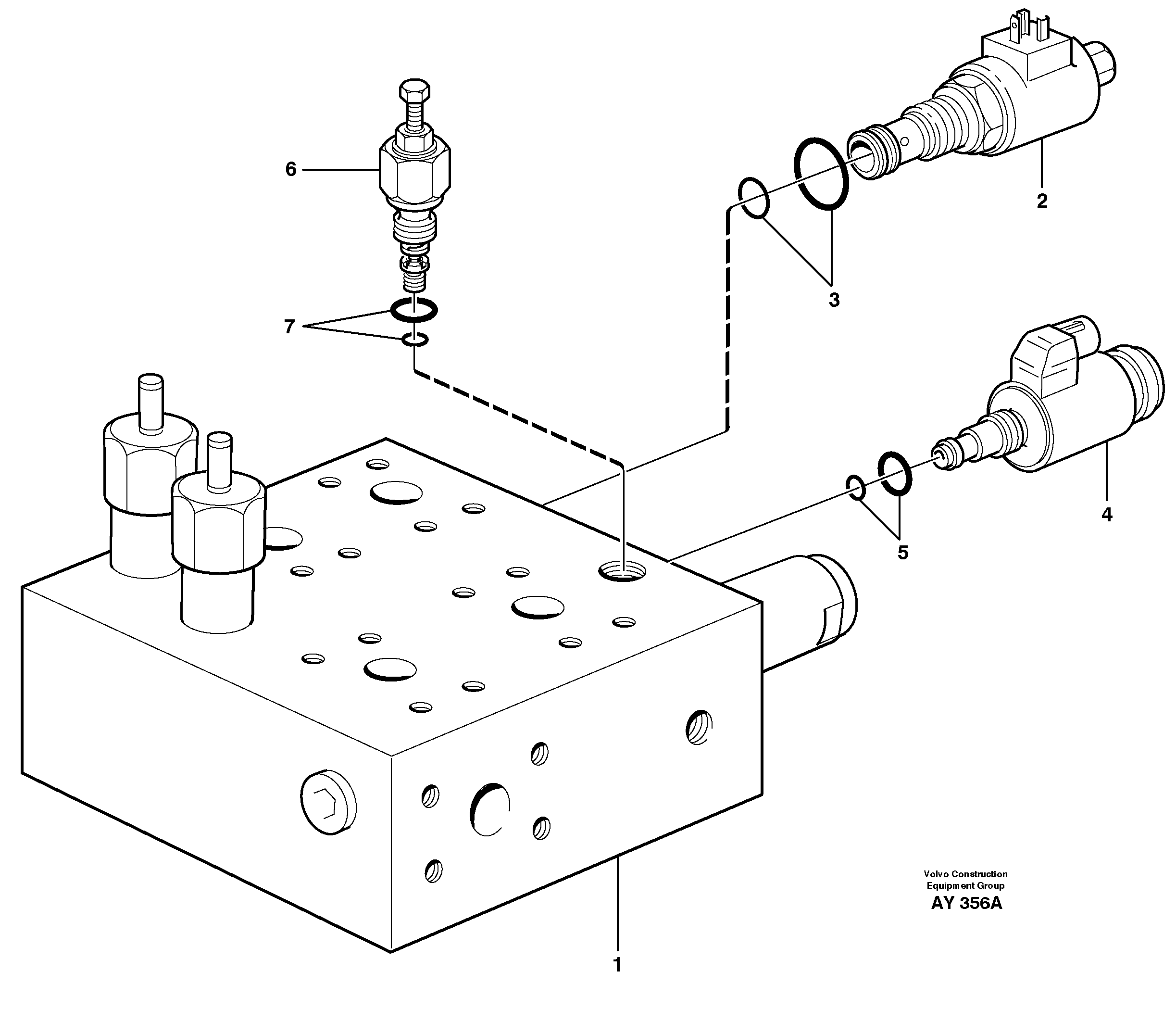 Valve housing — volvo parts diagram
