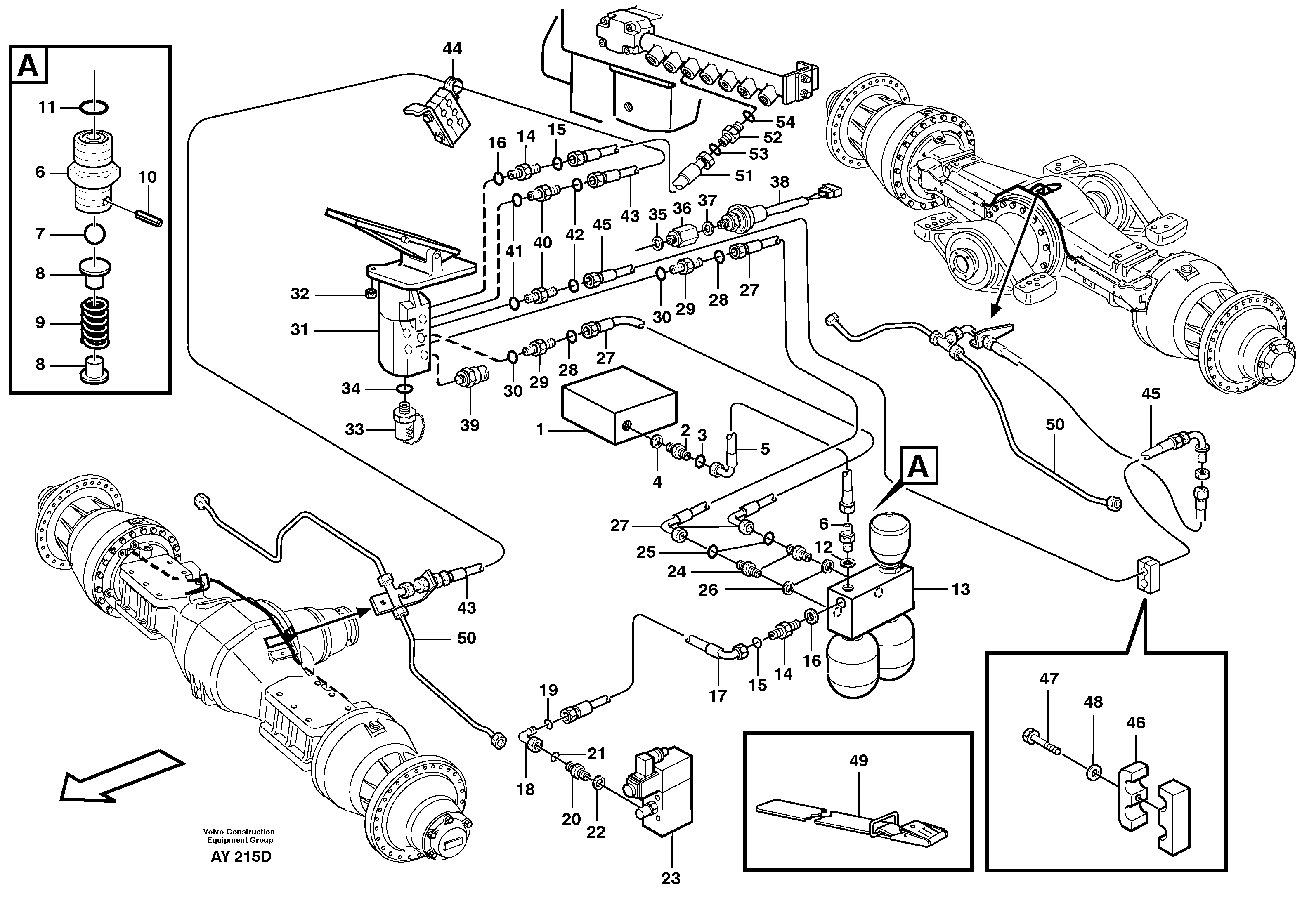Brake system — volvo parts diagram
