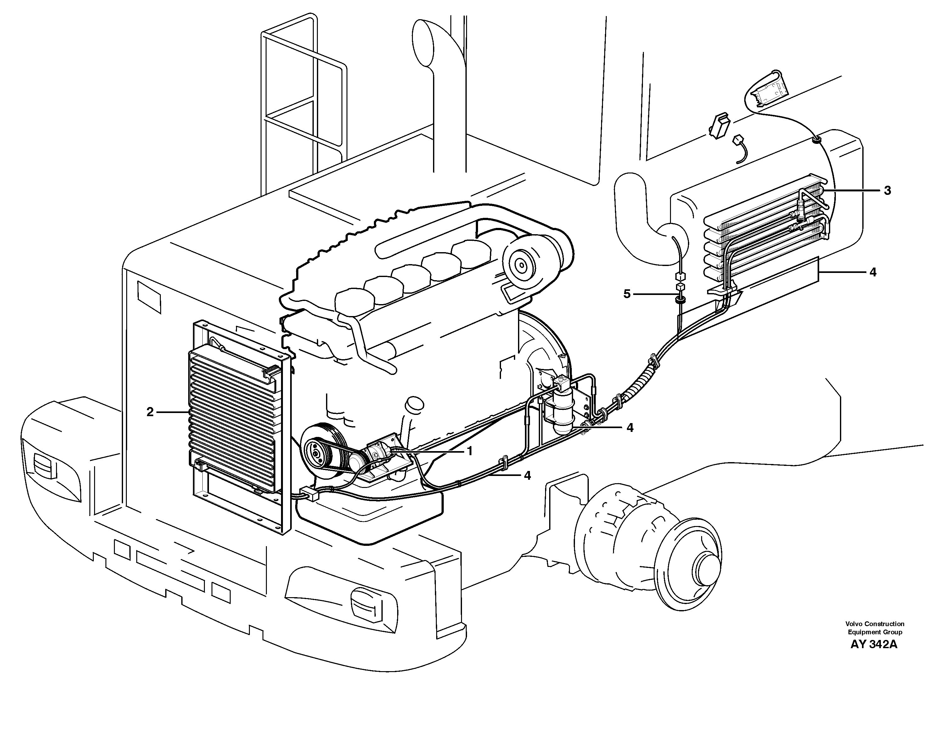 Air conditioning.  93584 — volvo parts diagram