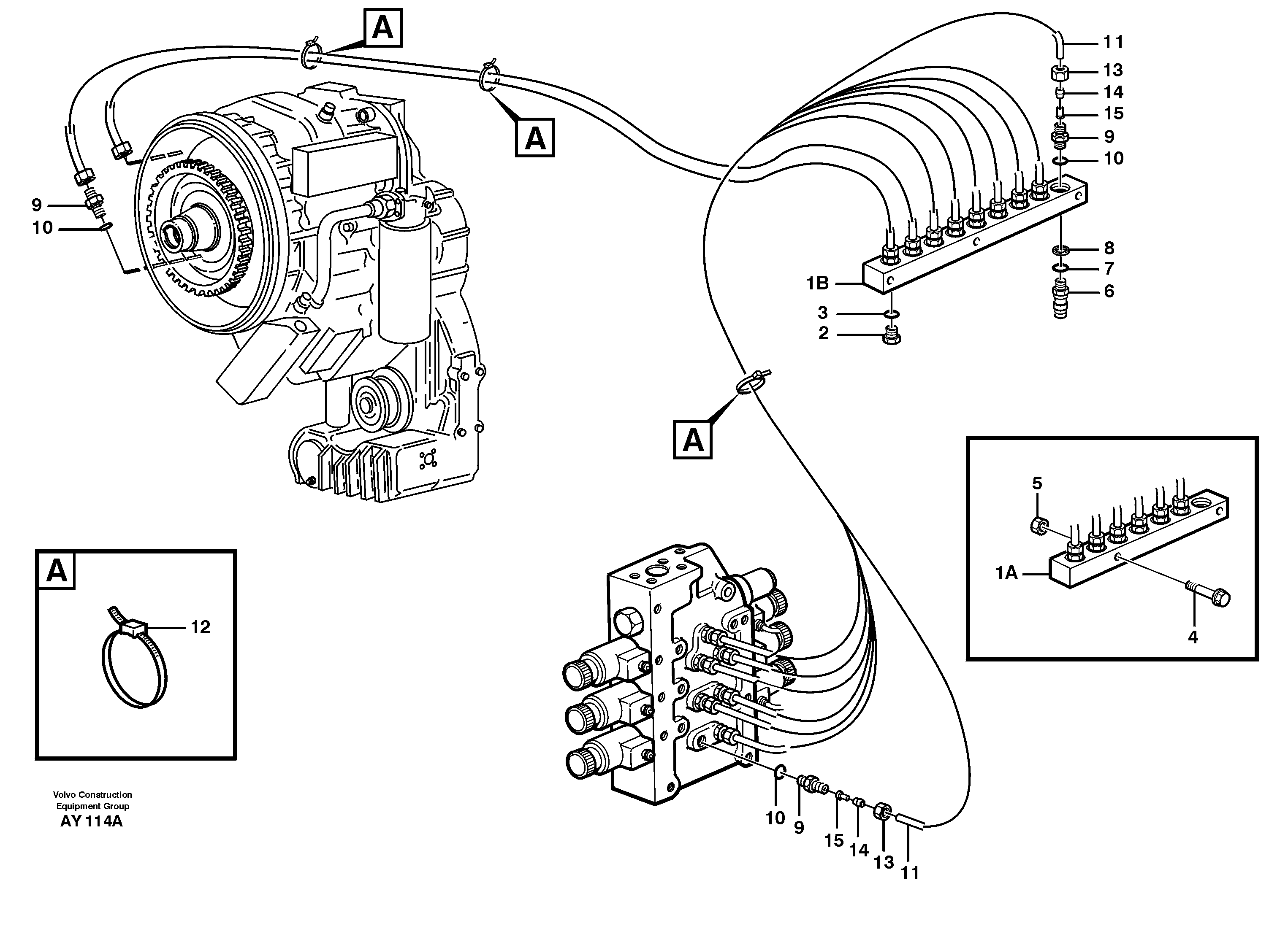 Testing block — volvo parts diagram