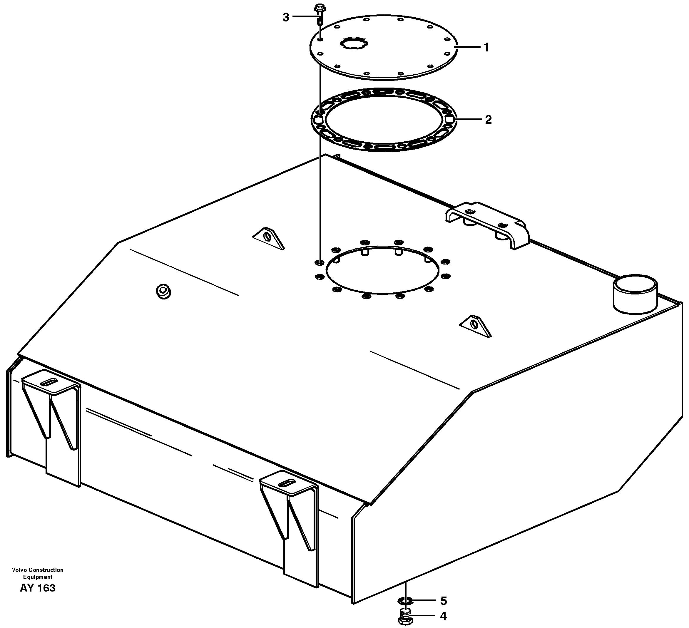 Fuel tank — volvo parts diagram