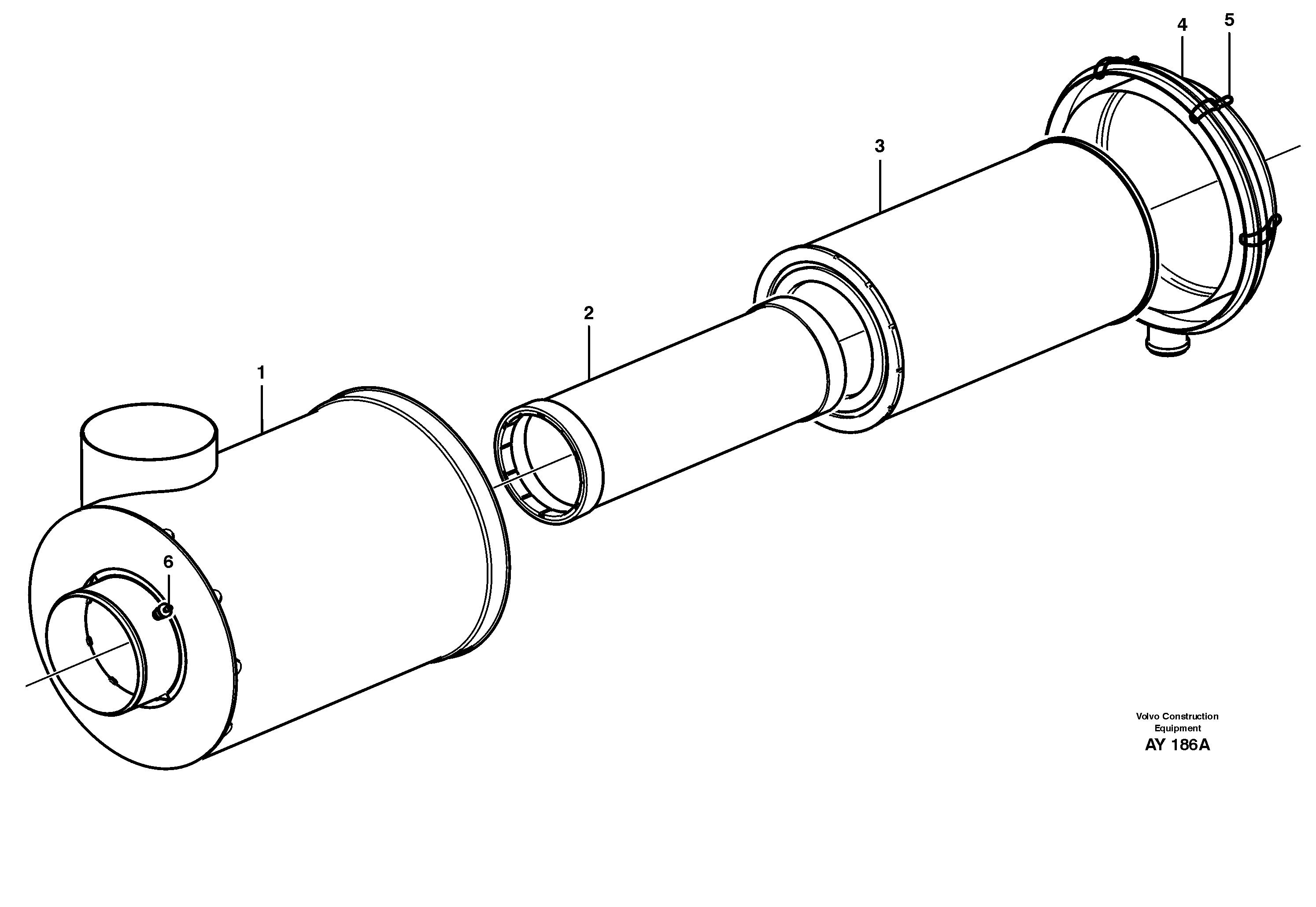 Air filter — volvo parts diagram