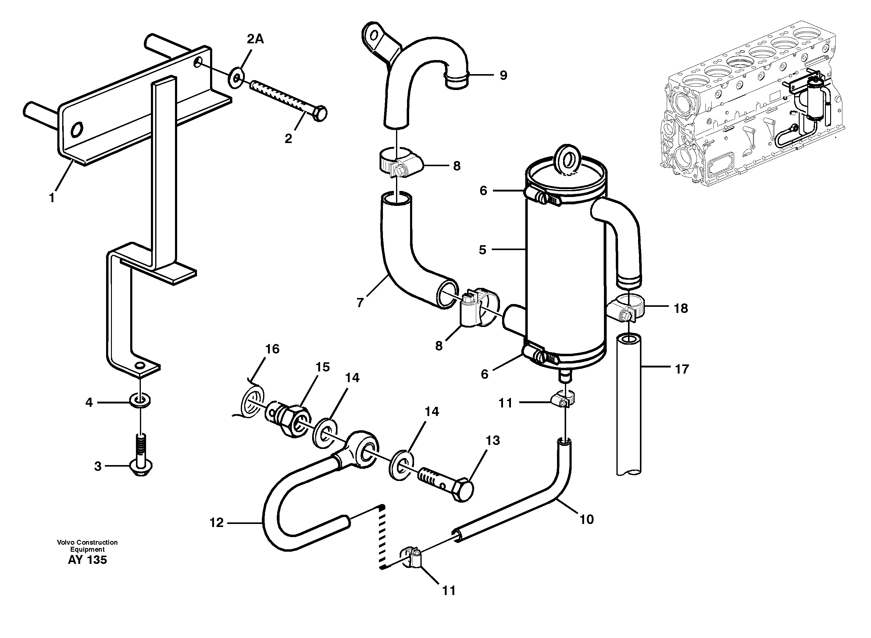 Crankcase ventilation — volvo parts diagram