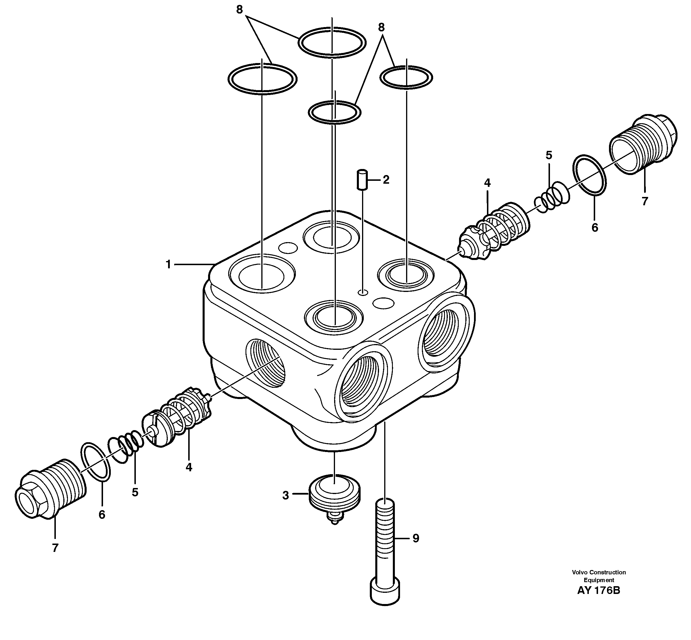 Valve housing — volvo parts diagram