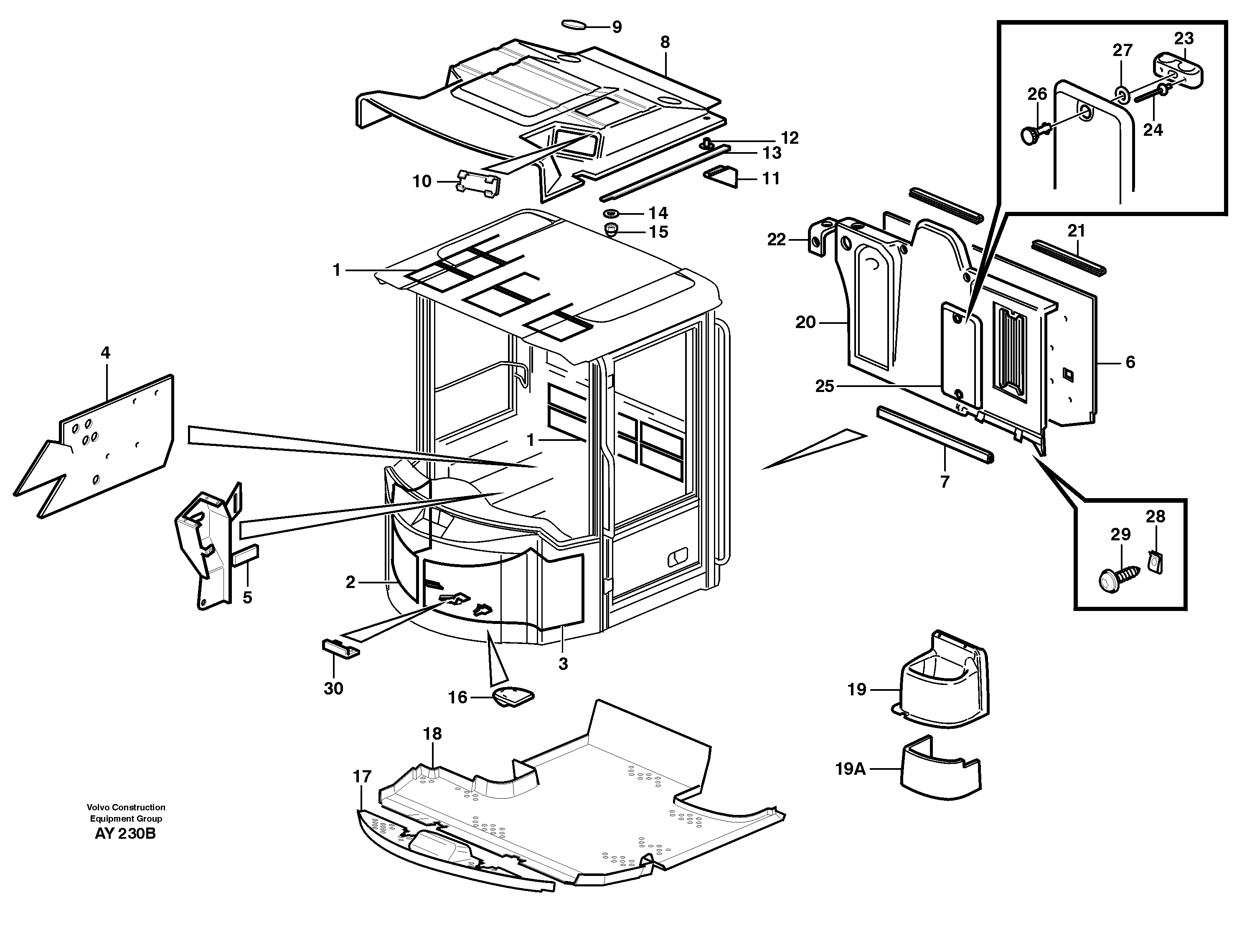 Insulating matting — volvo parts diagram