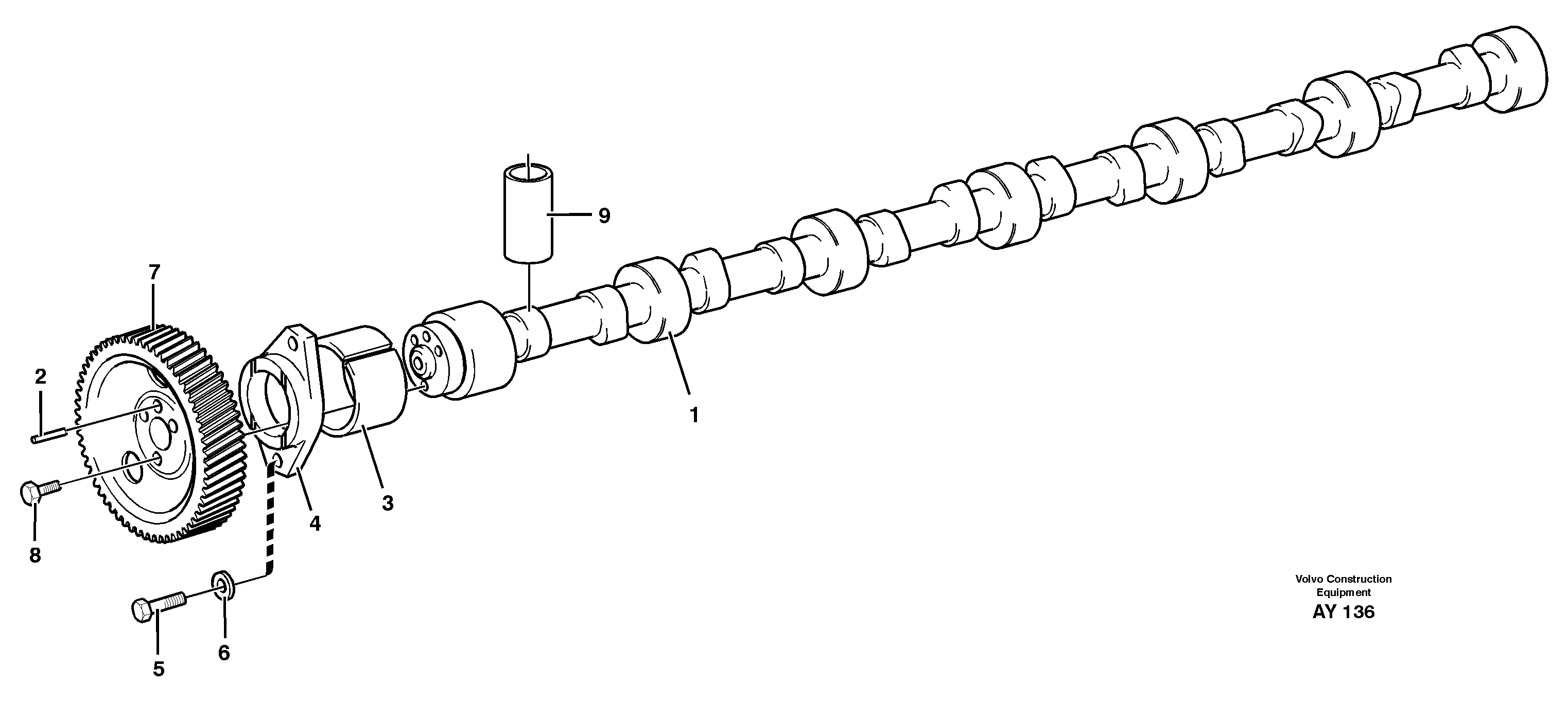 Camshaft — volvo parts diagram