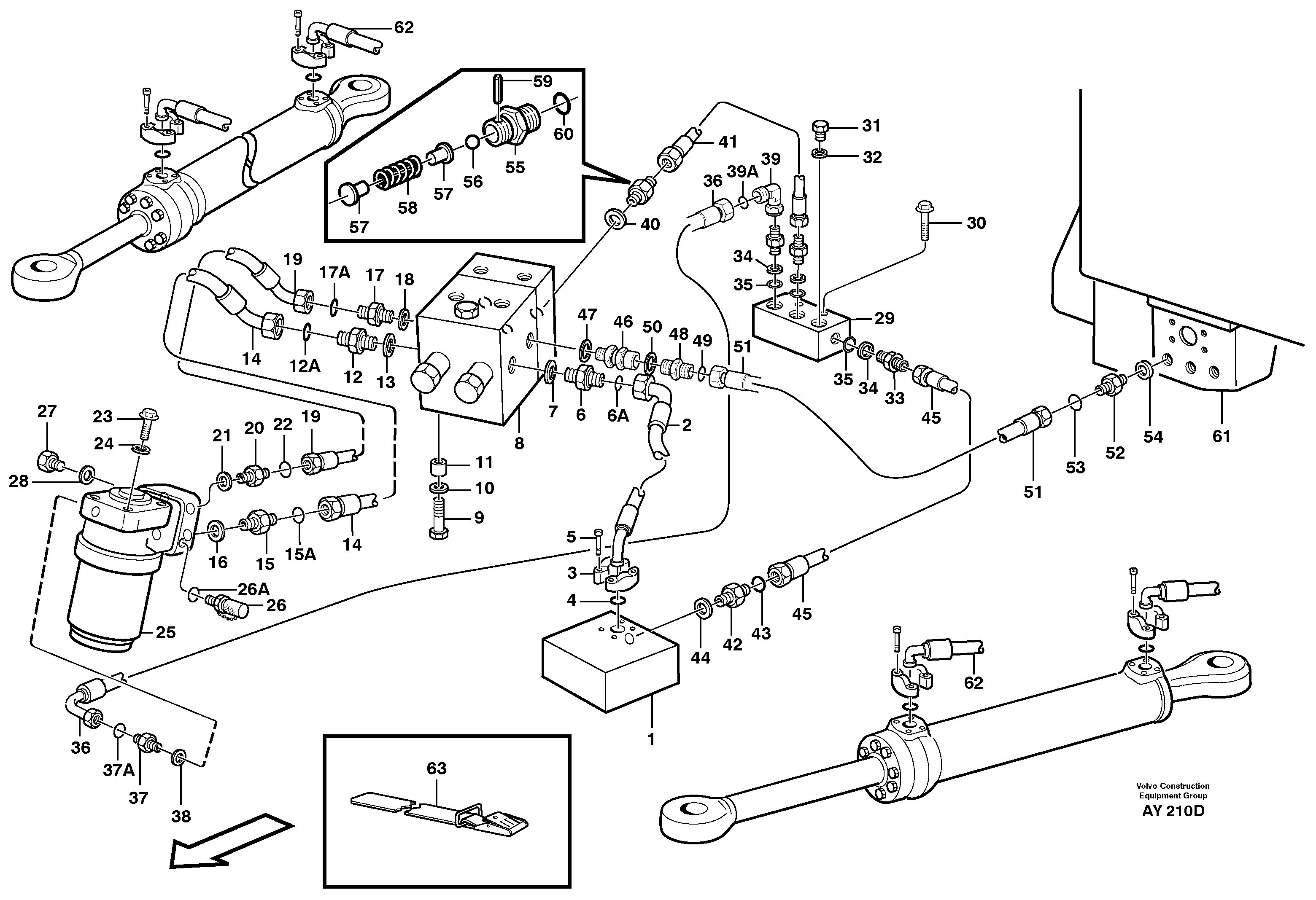 Steering system — volvo parts diagram