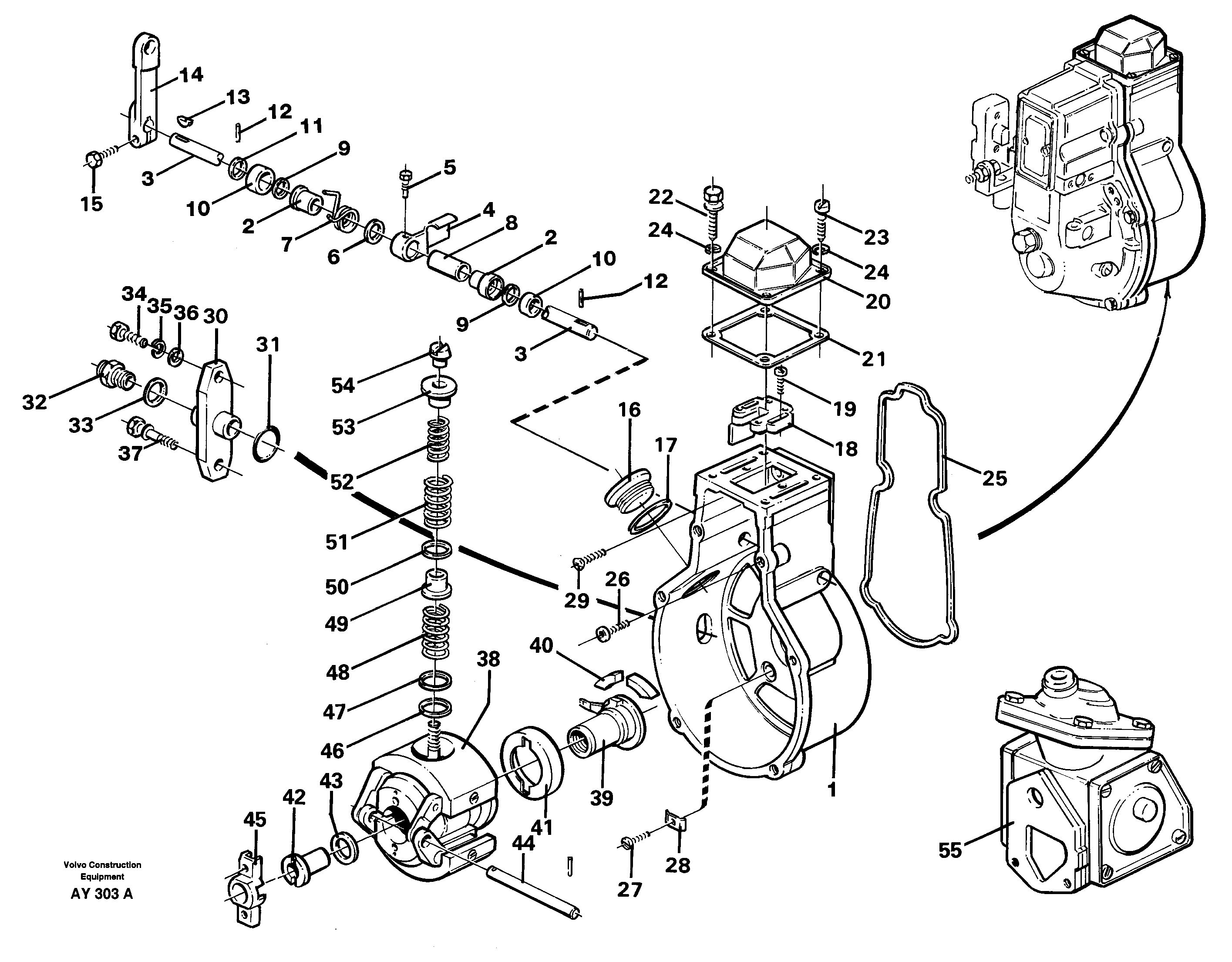 Centrifugal governor — volvo parts diagram