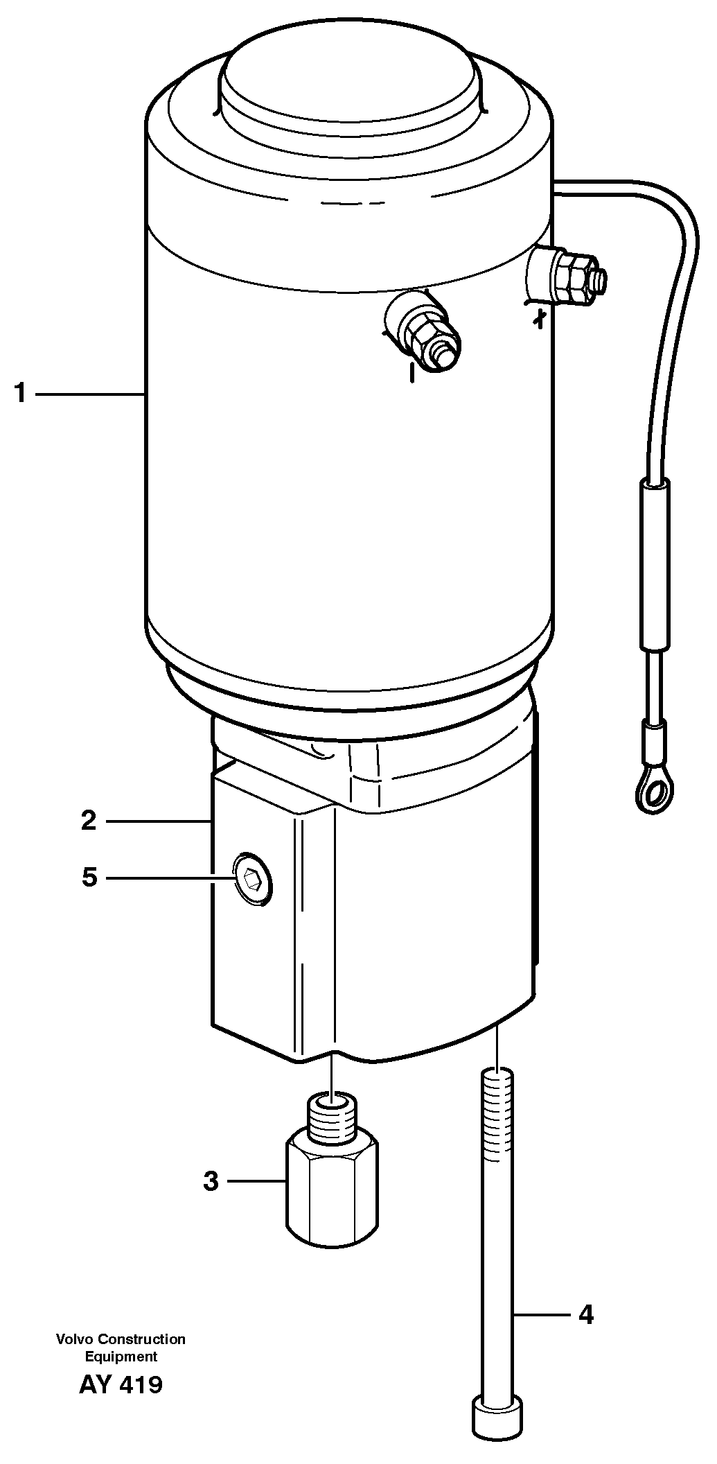 Pump unit.  93460 SER NO 1134 - — volvo parts diagram