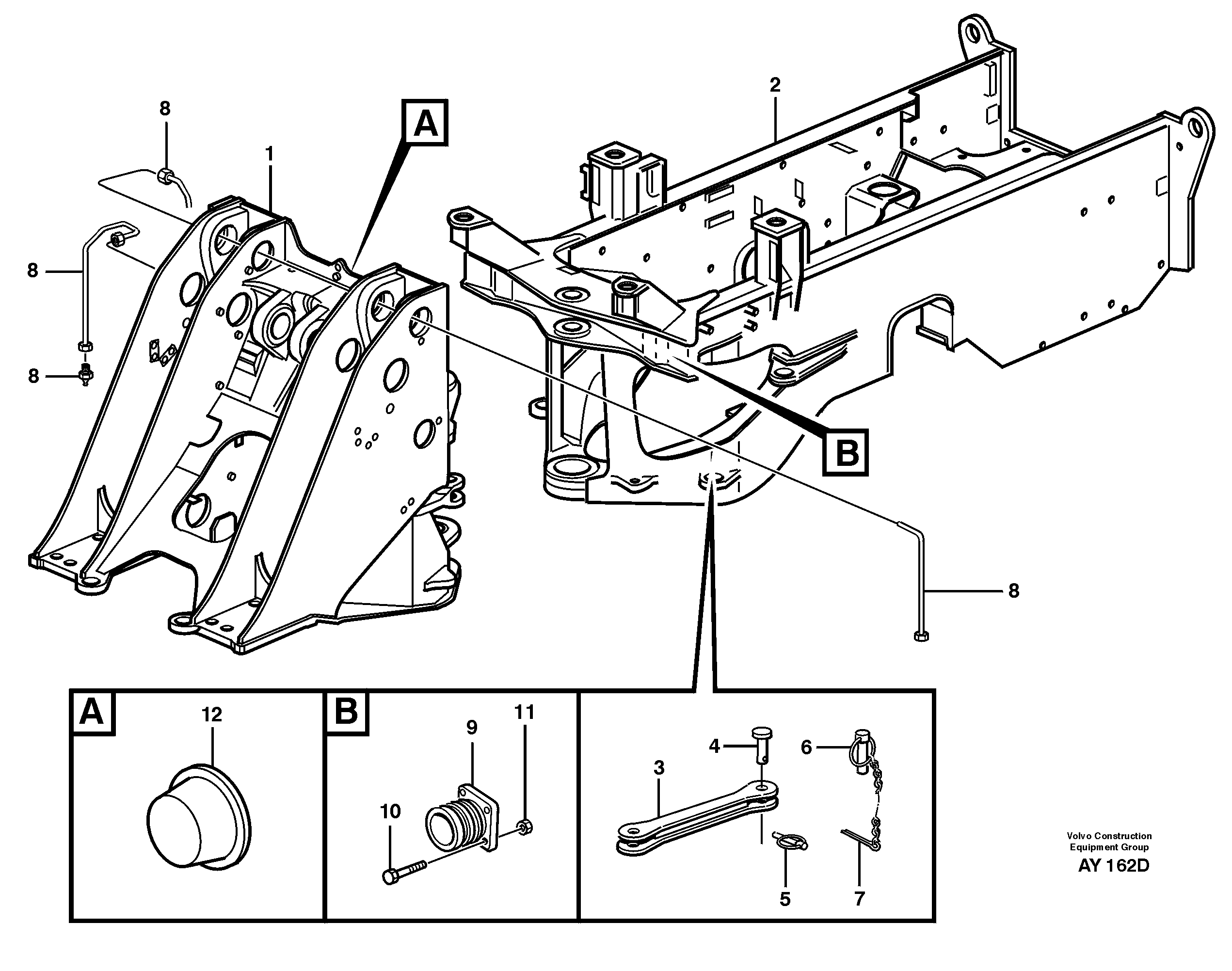 Frame — volvo parts diagram