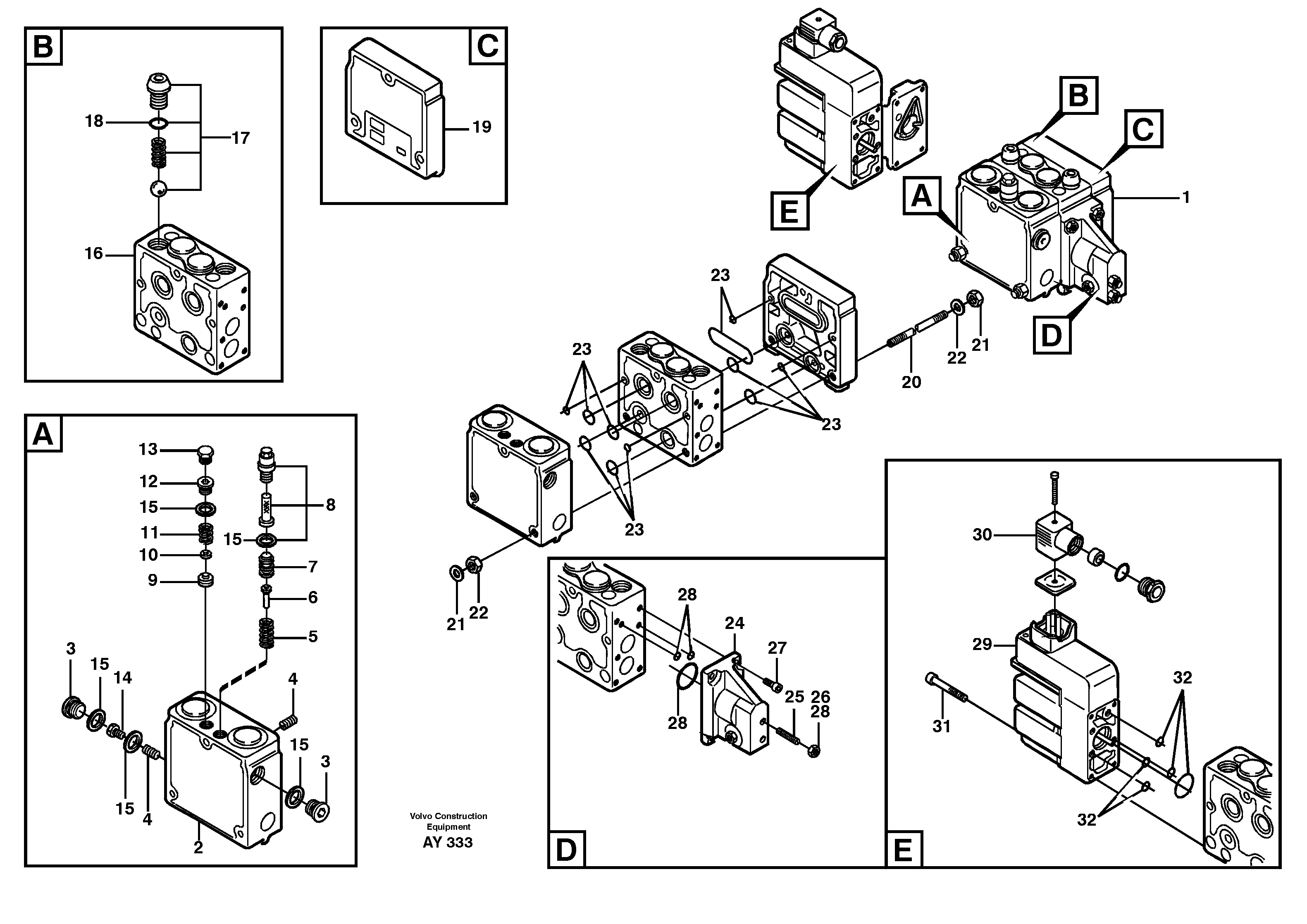 Relief valve. 93580 — volvo parts diagram