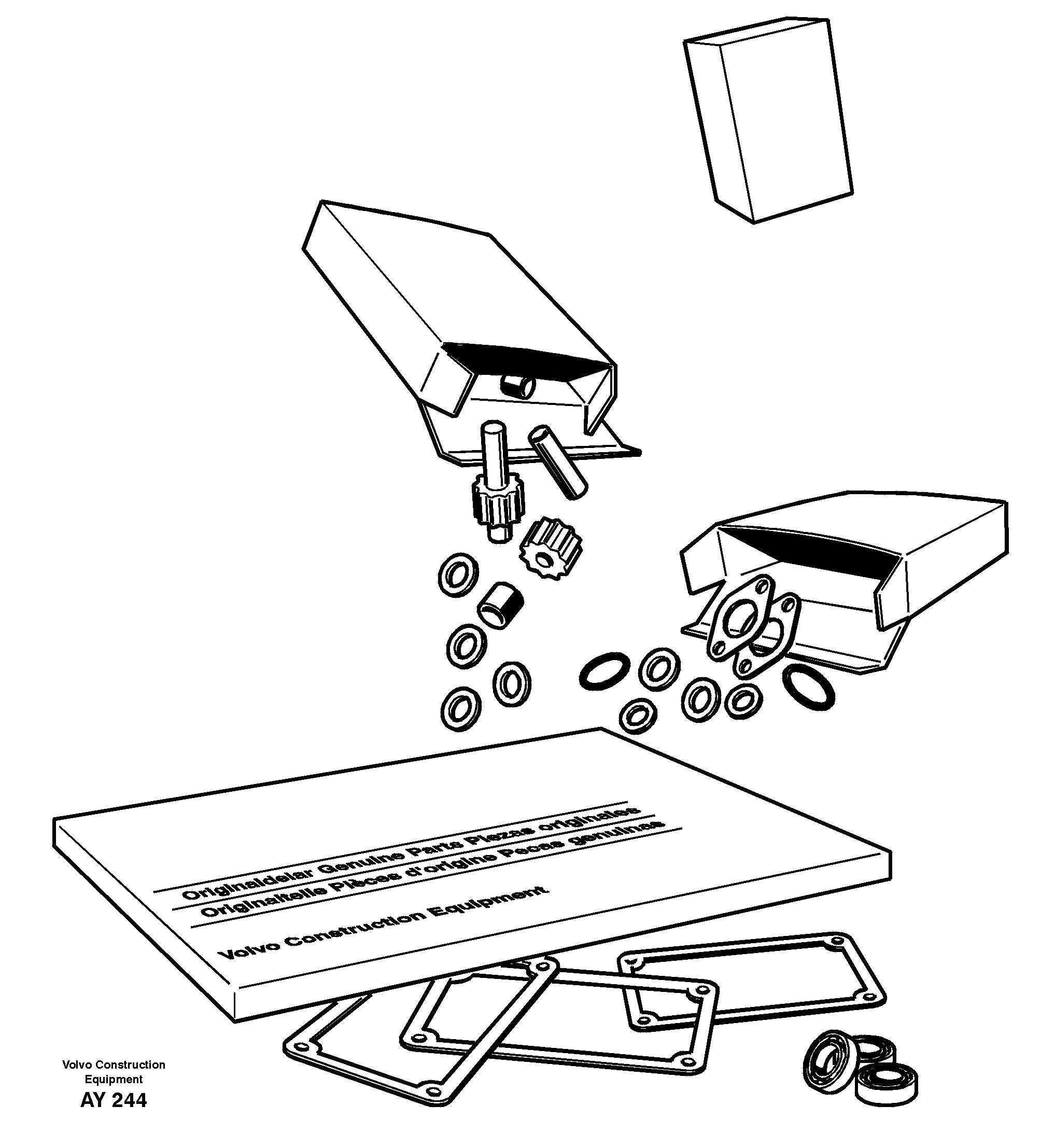 Repair kits for engine — volvo parts diagram