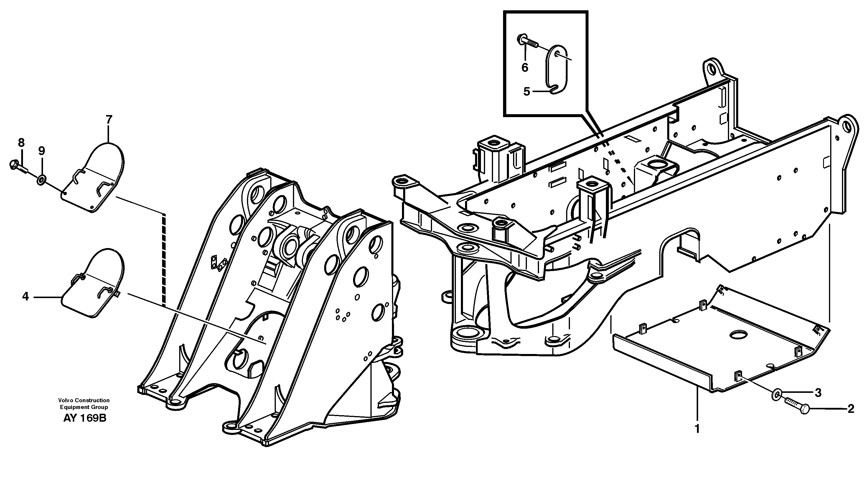 Protecting plates — volvo parts diagram