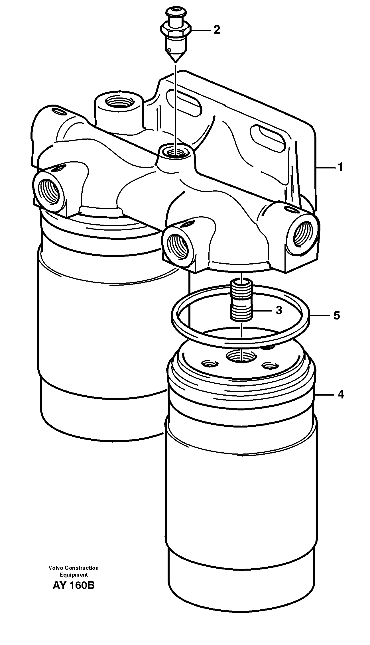 Fuel filter — volvo parts diagram