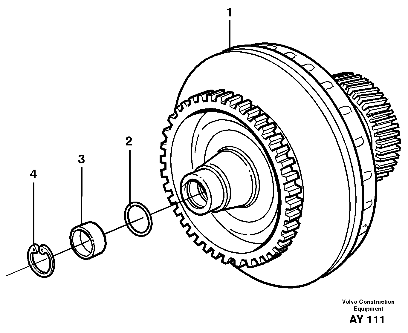 Torque converter — volvo parts diagram
