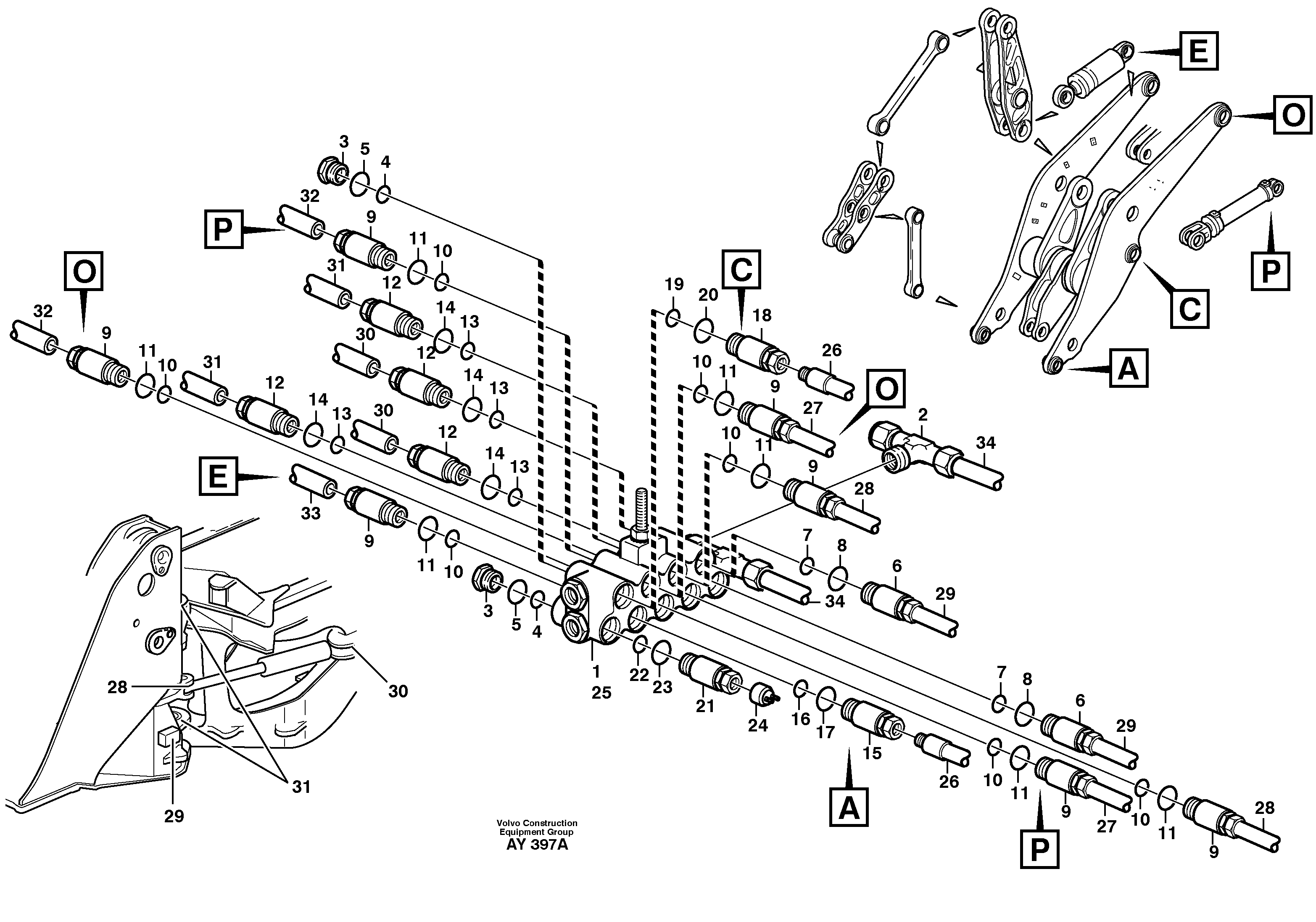 Distribution block, B1 80065, 80318 — volvo parts diagram