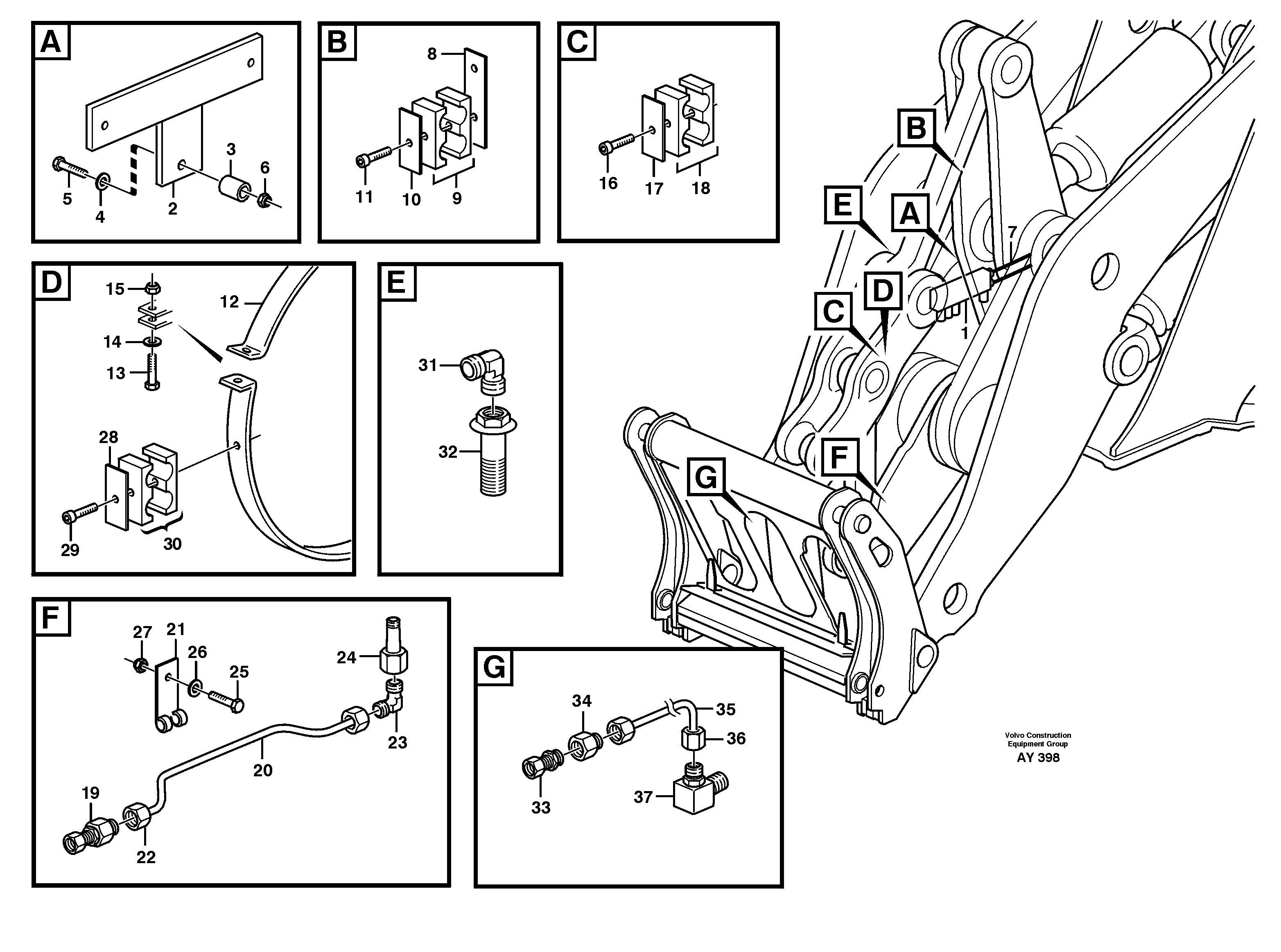 Central lubrication, B2 80065 — volvo parts diagram