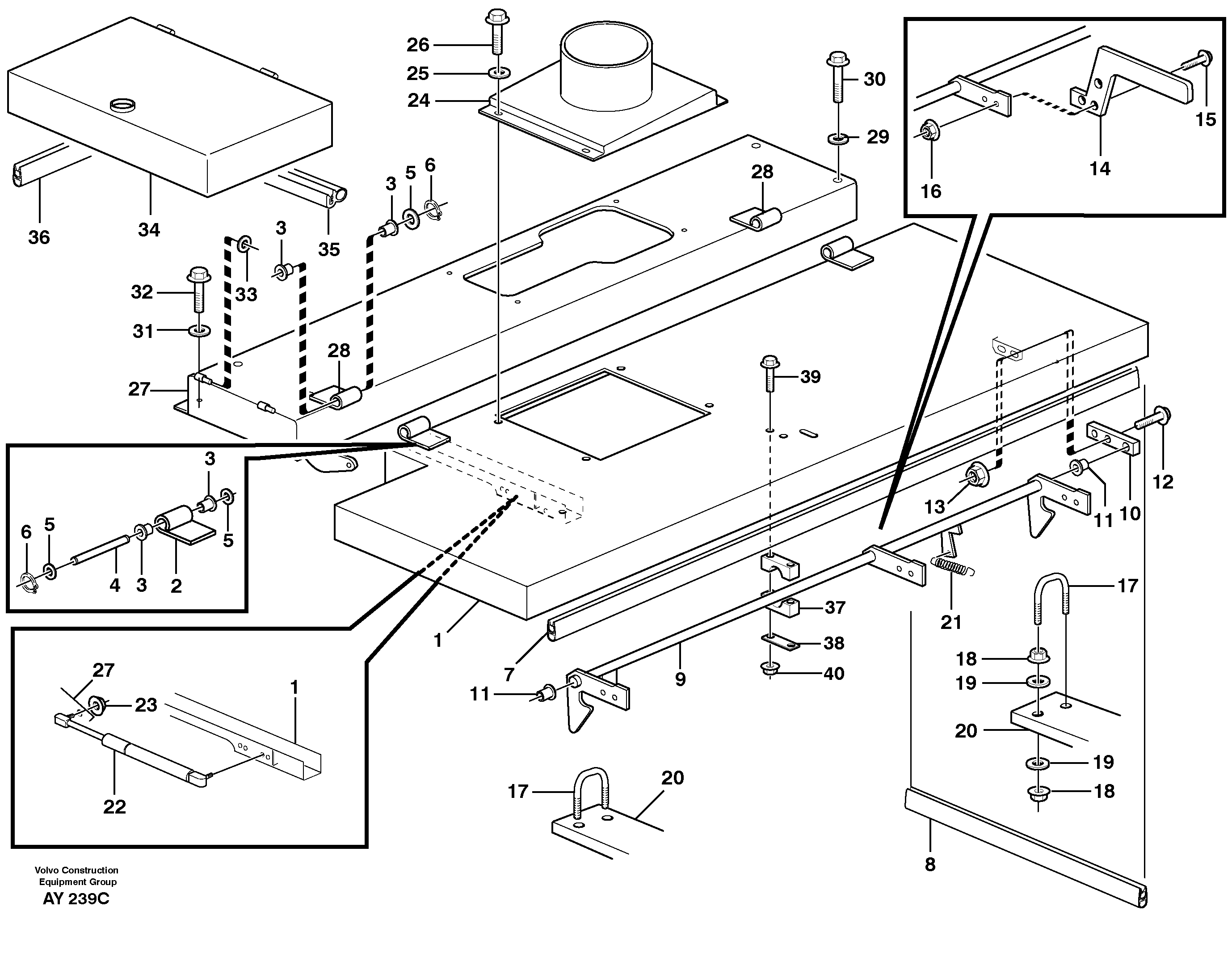 Engine cover — volvo parts diagram